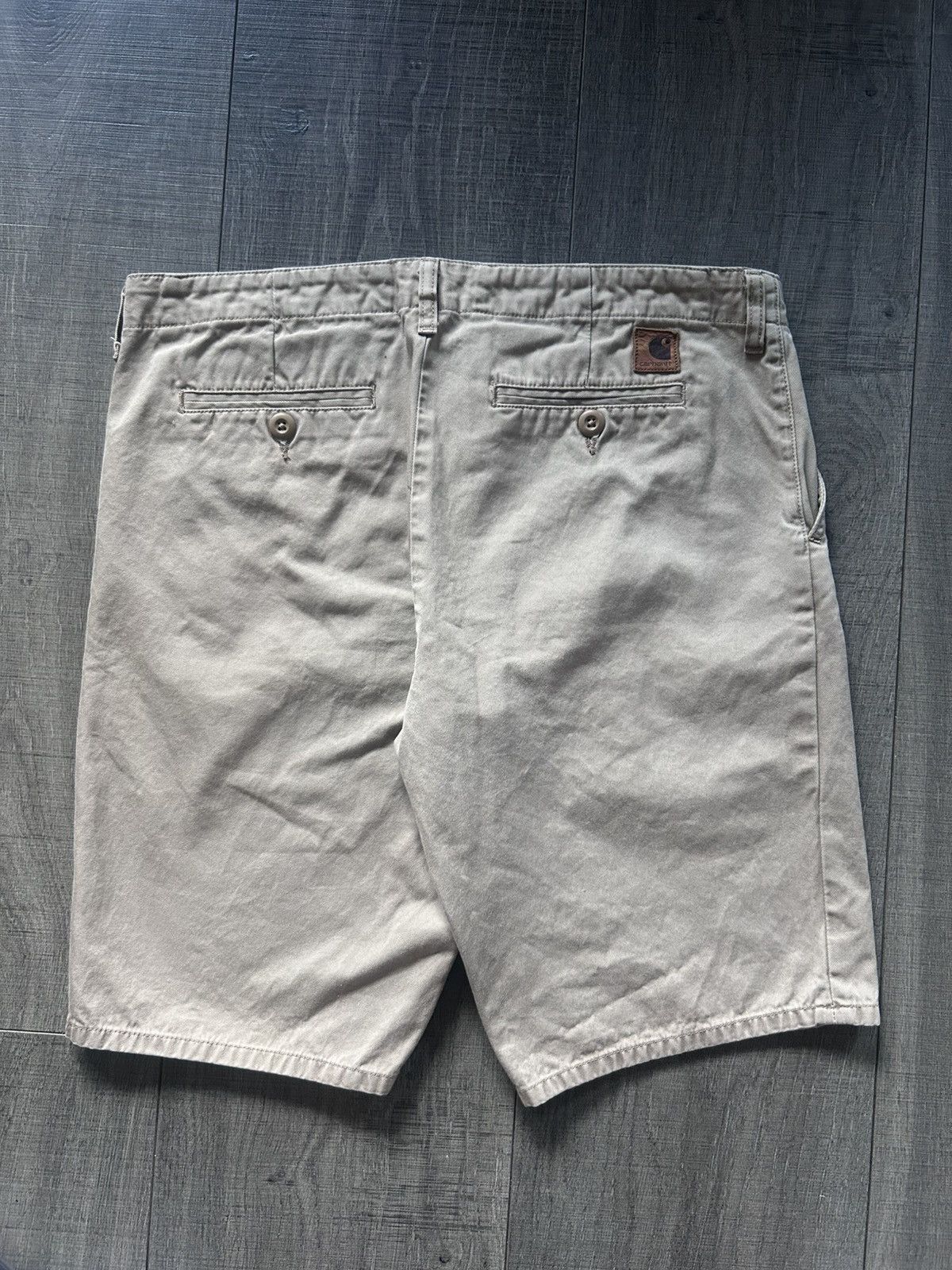 Carhartt Wip Beige Carhartt Shorts Size US 33 - 2 Thumbnail