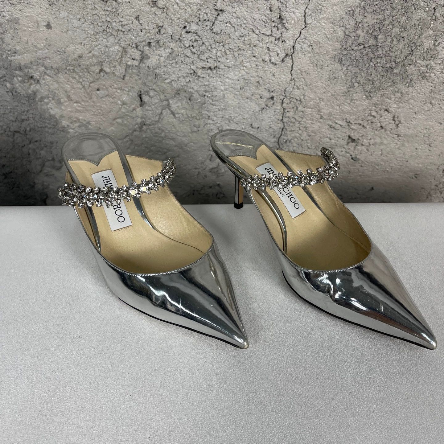 Jimmy Choo Jimmy Choo Women's Heeled Crystal Sandals 37 95New Size US 6.5 / IT 36.5 - 1 Thumbnail