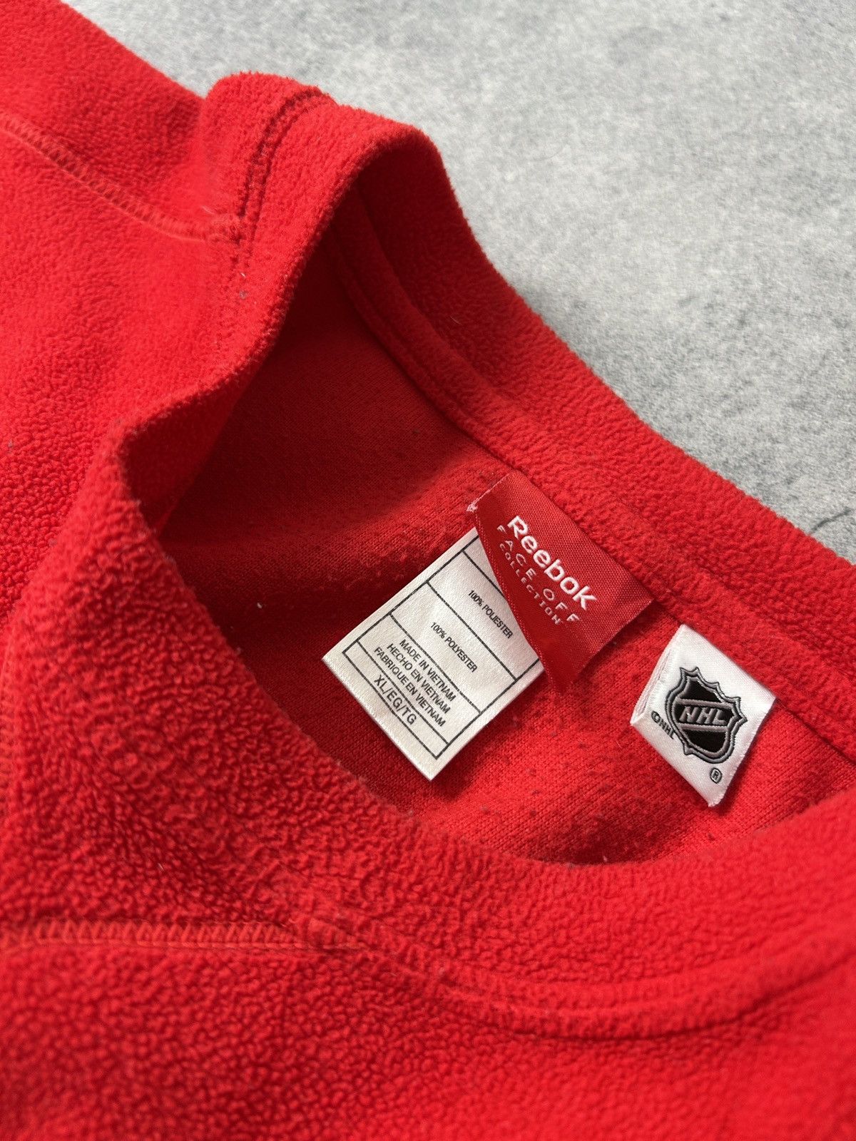 NFL Vintage Reebok x NFL Blackhawks fleece sweatshirt mens Size US XL / EU 56 / 4 - 4 Thumbnail