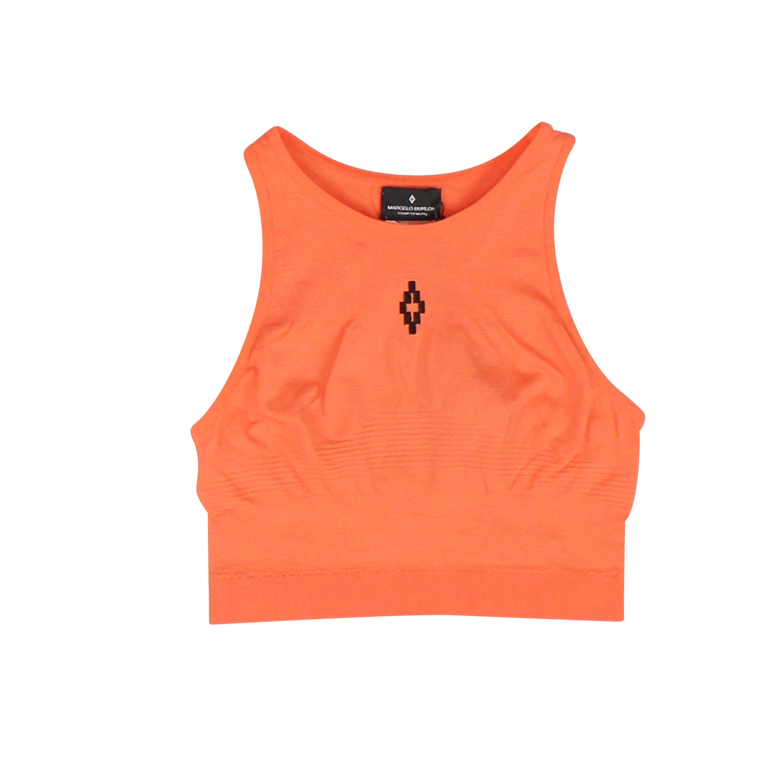 image of Marcelo Burlon Orange County Seamless Crop Tank Size S, Women's