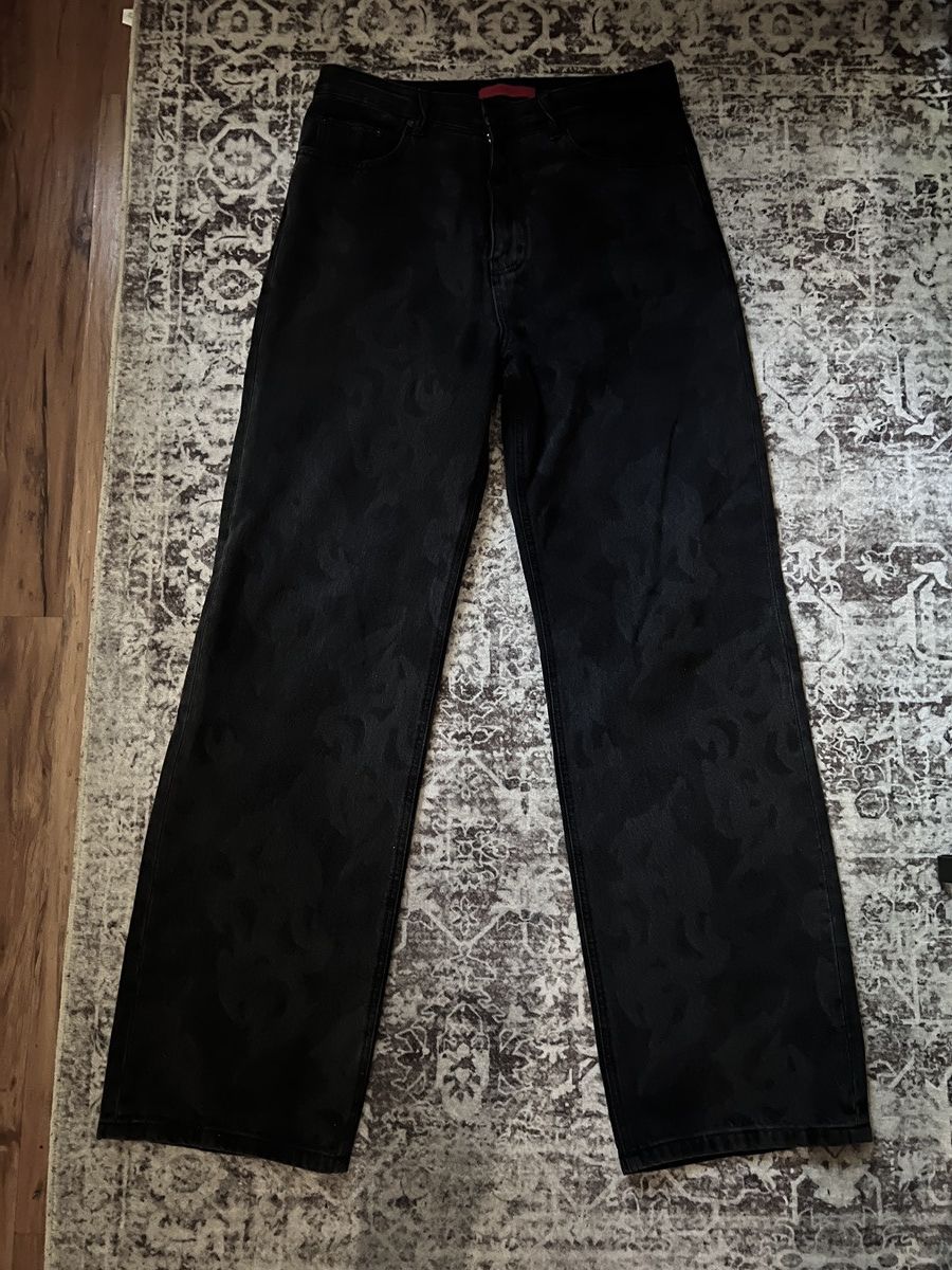 Kusikohc Kusikohc Jean logo washed Size US 31 - 5 Thumbnail