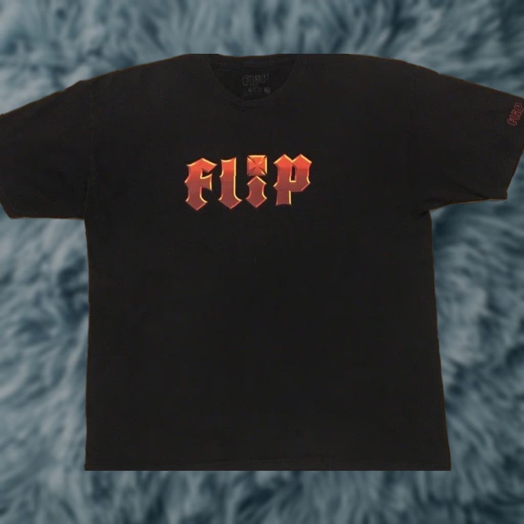 Vintage VINTAGE Flip Skateboards Faded Shirt XL Black Nike? Wait. Size US XL / EU 56 / 4 - 1 Thumbnail