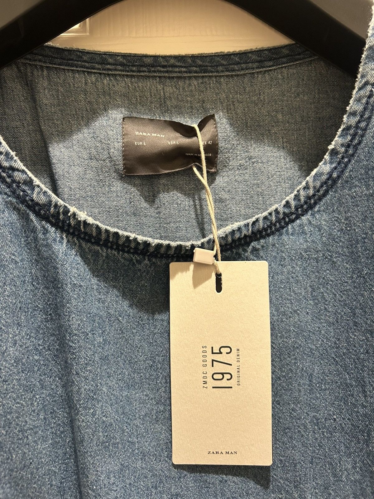 Zara Zara Man Denim Shirt Size US L / EU 52-54 / 3 - 3 Thumbnail
