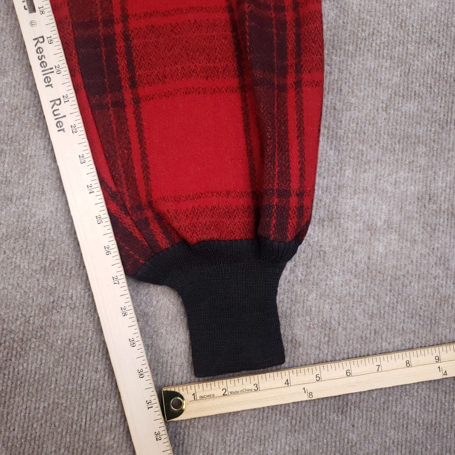 Vintage VINTAGE Wool Hunting Pants Mens Regular 32 Red Black Buffalo Plaid Size US 32 / EU 48 - 3 Thumbnail
