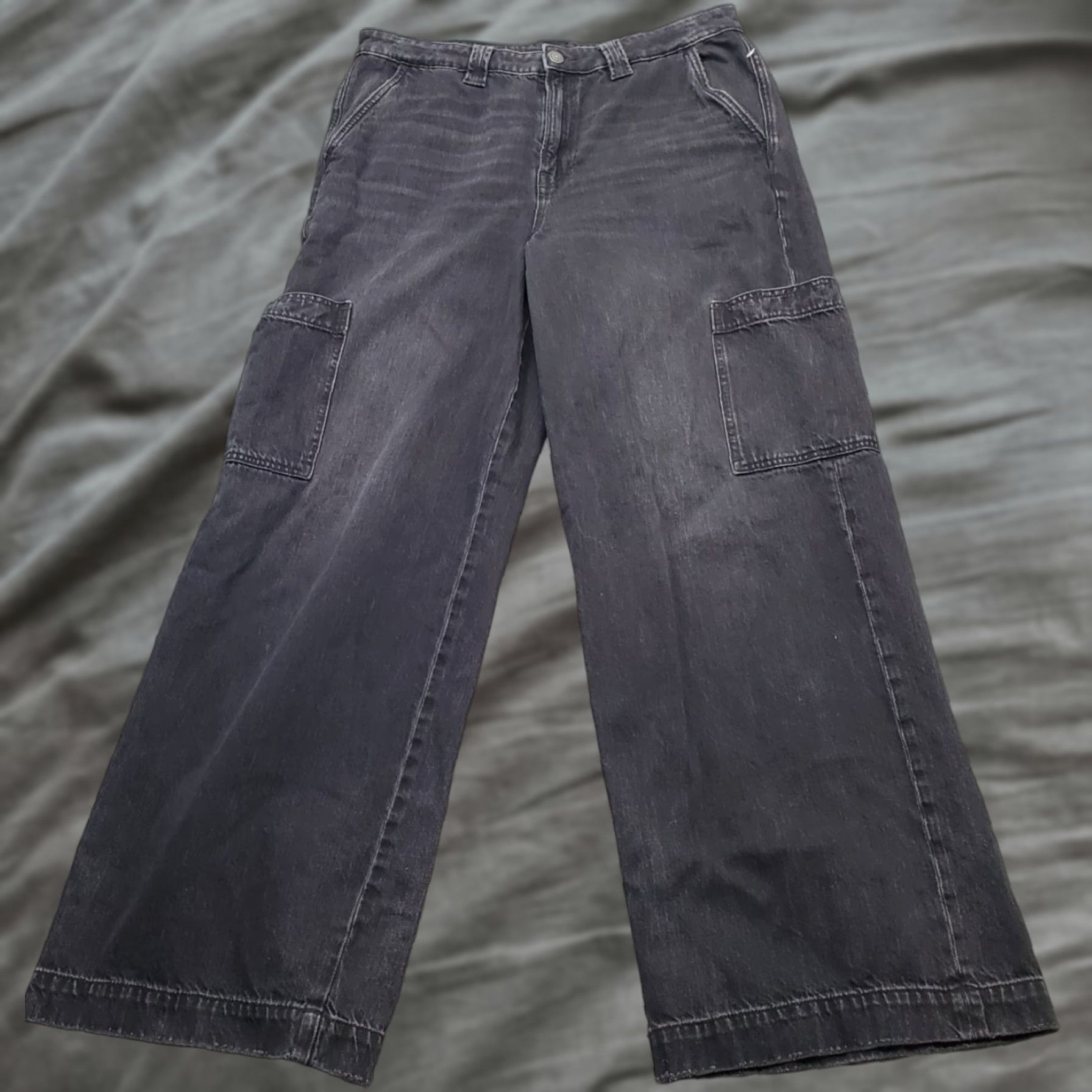 American Eagle Outfitters American Eagle Outfitters Jeans Womens 12 Black Denim Comfort Stretch Waistband Jeans Size 34" / US 12 / IT 48 - 1 Thumbnail
