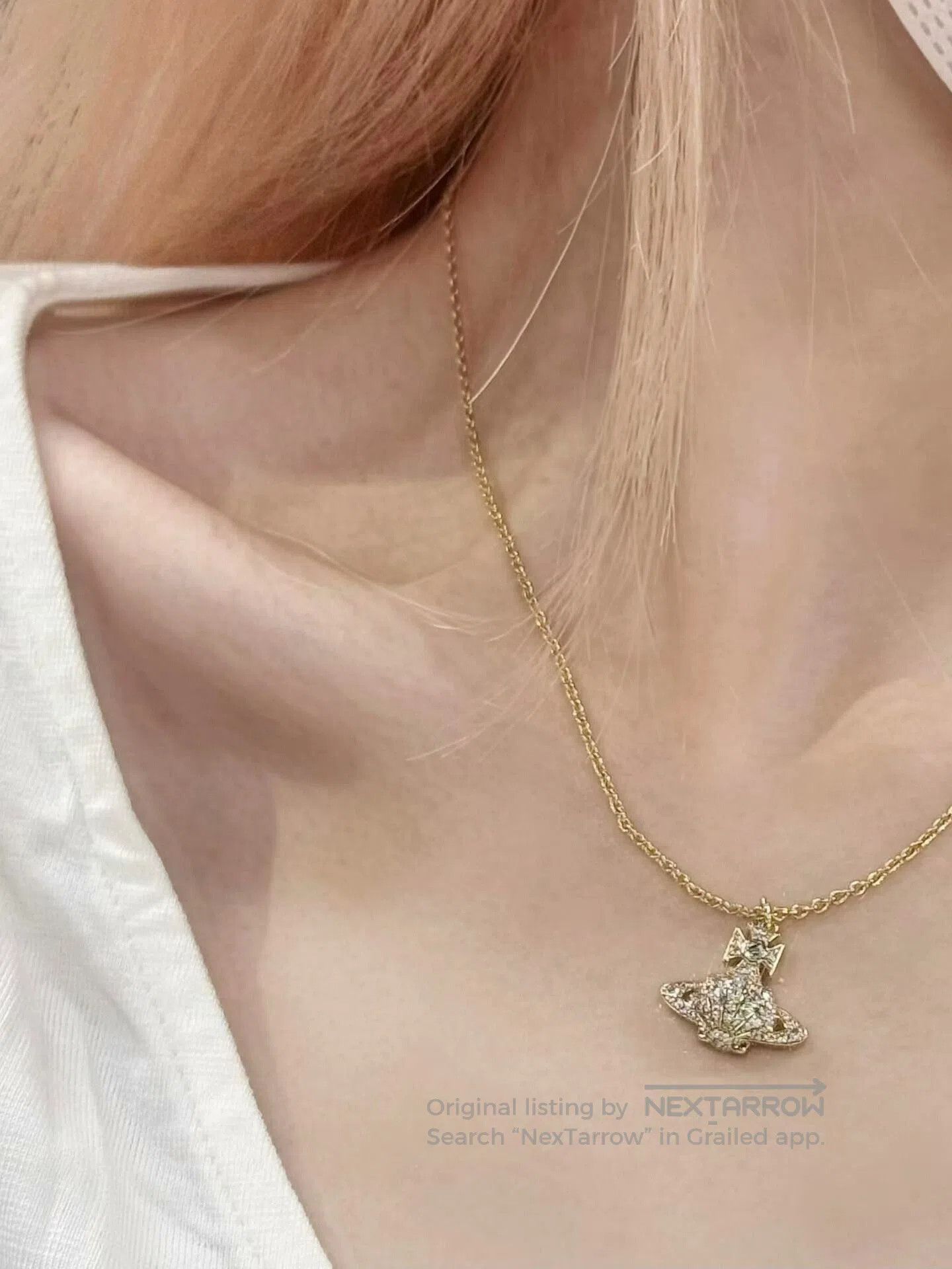 Vivienne Westwood Vivienne Westwood Saturn Necklace. Size ONE SIZE - 2 Thumbnail