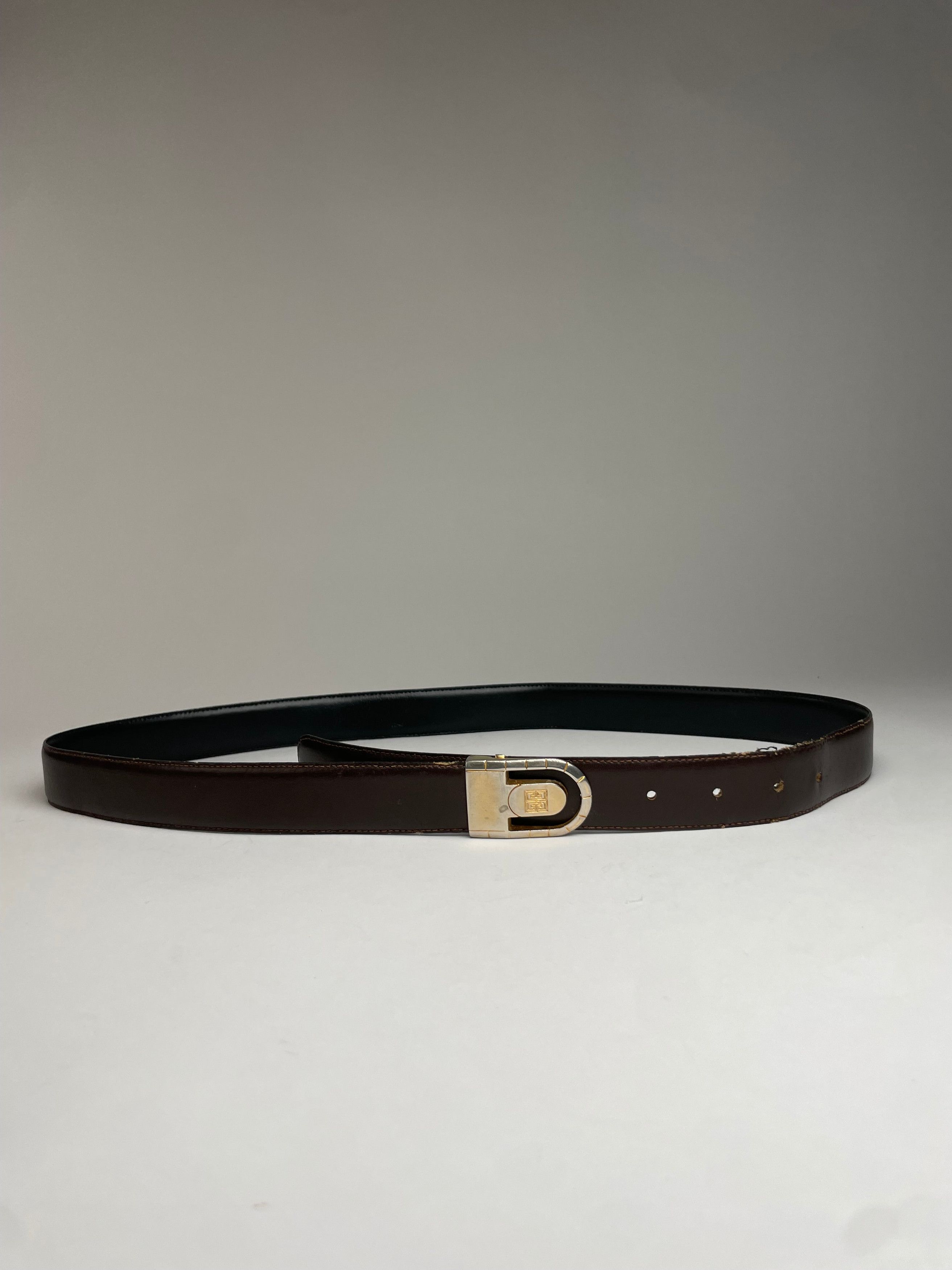 Givenchy Vintage Reversible Leather Belt Black Brown Size ONE SIZE - 1 Thumbnail