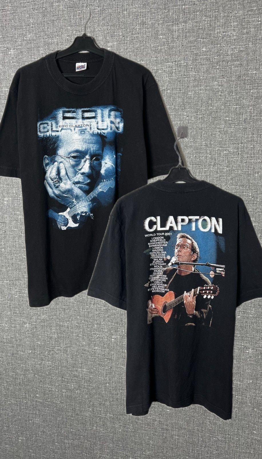 エリック クラプトン 2001ワールドツアーヴィンテージ Tシャツ バンドT