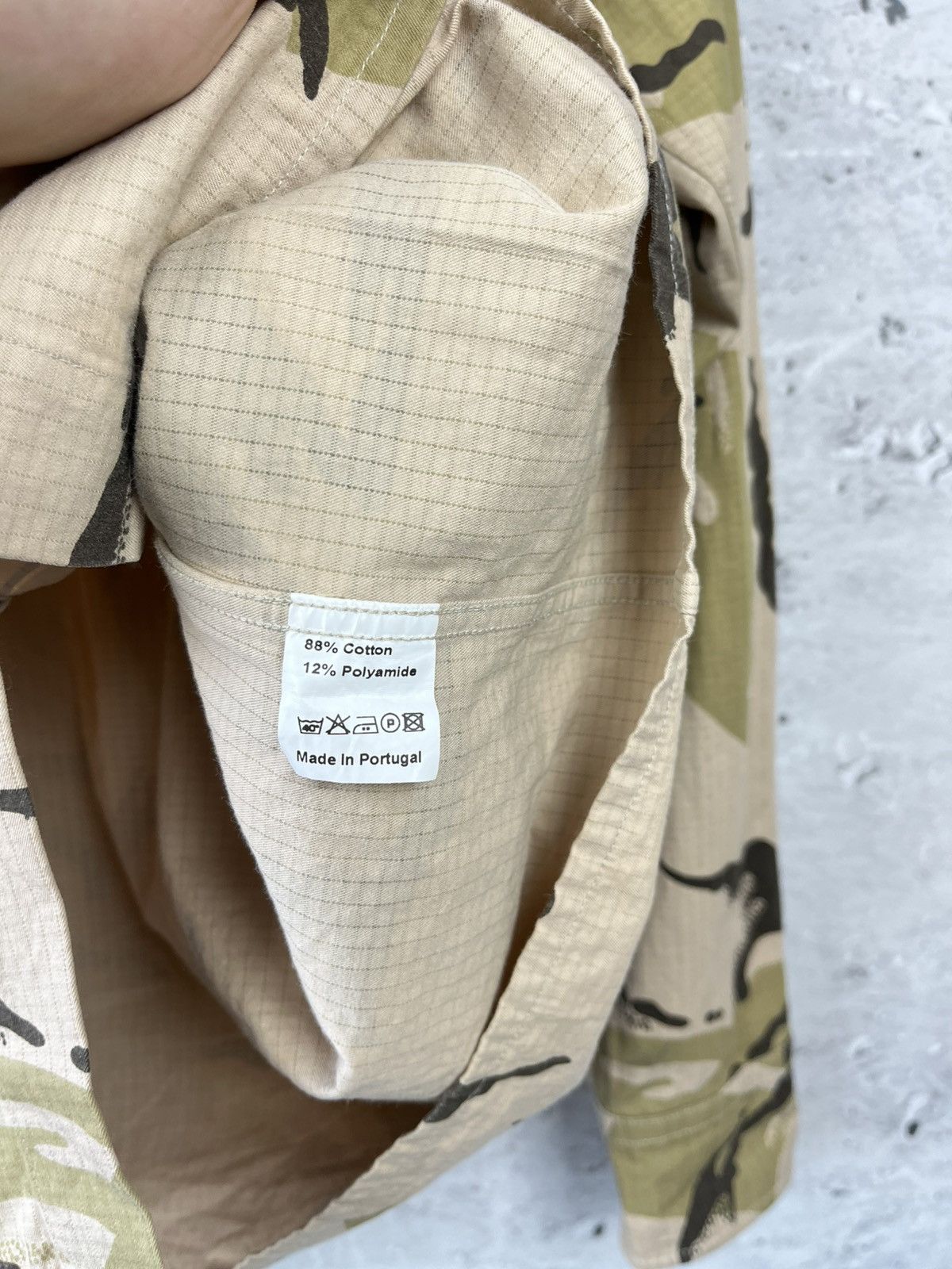Designer × Garment Project Garment Project - Military Taupe Overshirt Rip Stop Camo M Size US M / EU 48-50 / 2 - 6 Thumbnail