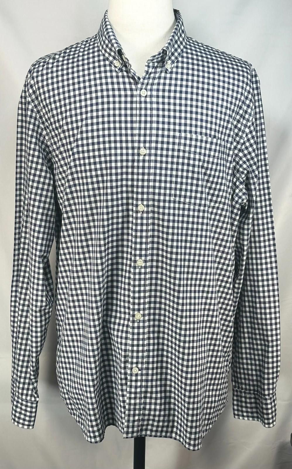 Gap Gap Standard Fit Stretch Check Pattern Button Up Black XL Size US XL / EU 56 / 4 - 1 Thumbnail