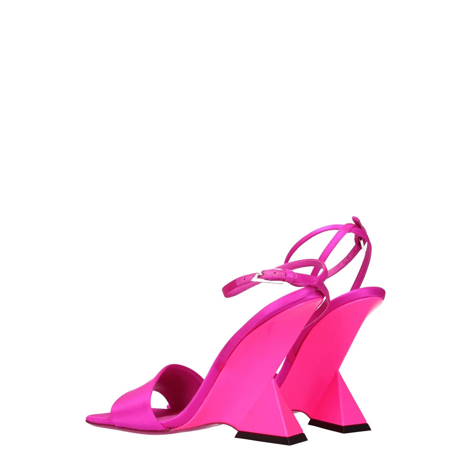 The Attico ob1o1e1224 Satin Sandals in Fuchsia Size US 6 / IT 36 - 4 Thumbnail