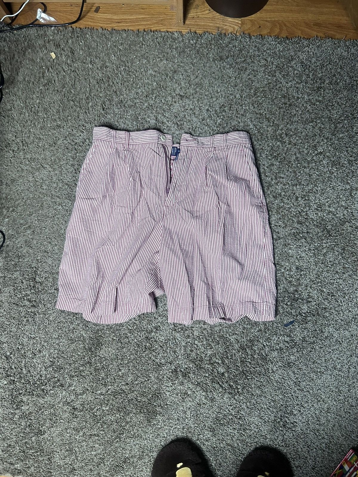 Other Striped denim shorts Size US 34 / EU 50 - 1 Thumbnail