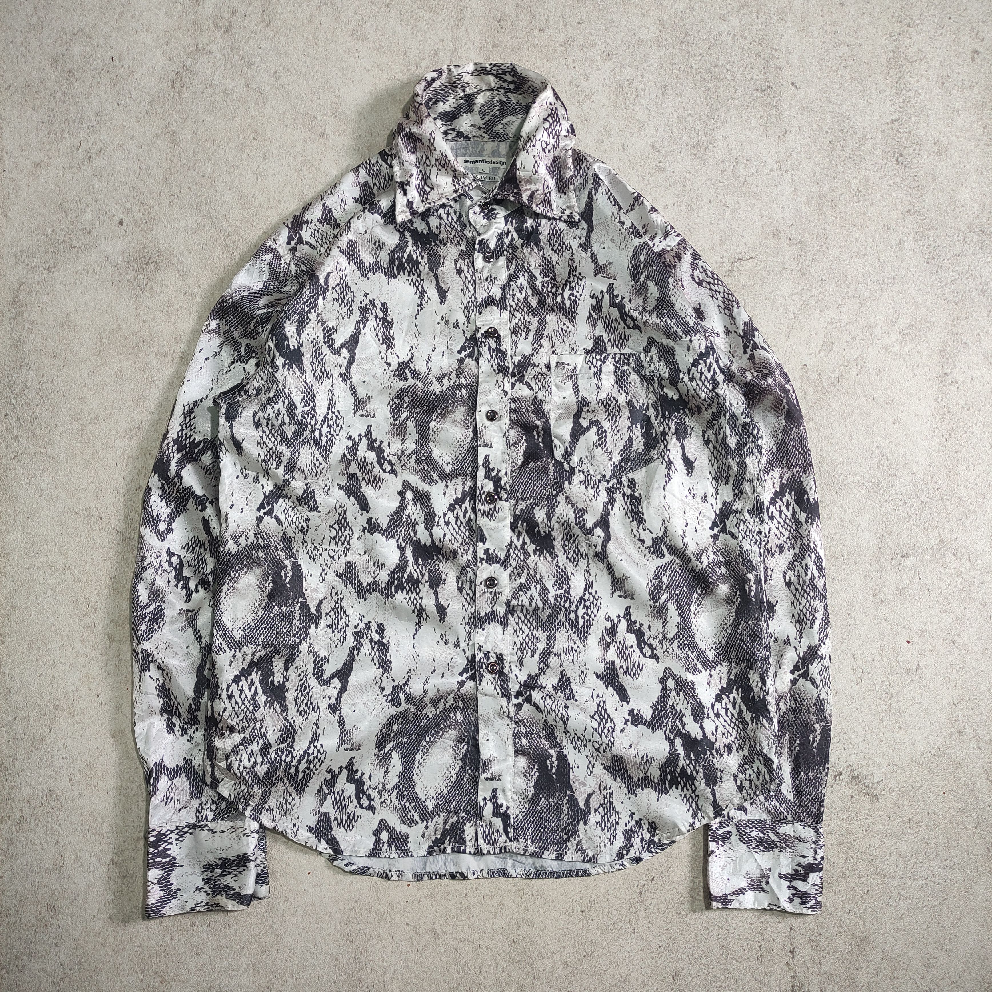 Japanese Brand × Roberto Cavalli × semanticdesign Semantic Design Snake Skin Pattern Size US L / EU 52-54 / 3 - 1 Thumbnail