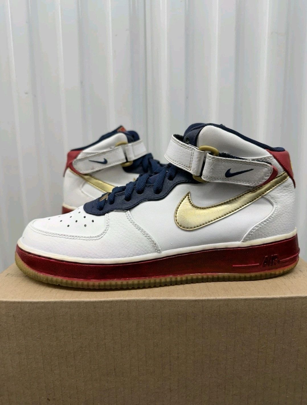 Nike Nike Air Force 1 Mid GS USA Olympic Youth Size 7Y Size US 7 / EU 40 - 1 Thumbnail