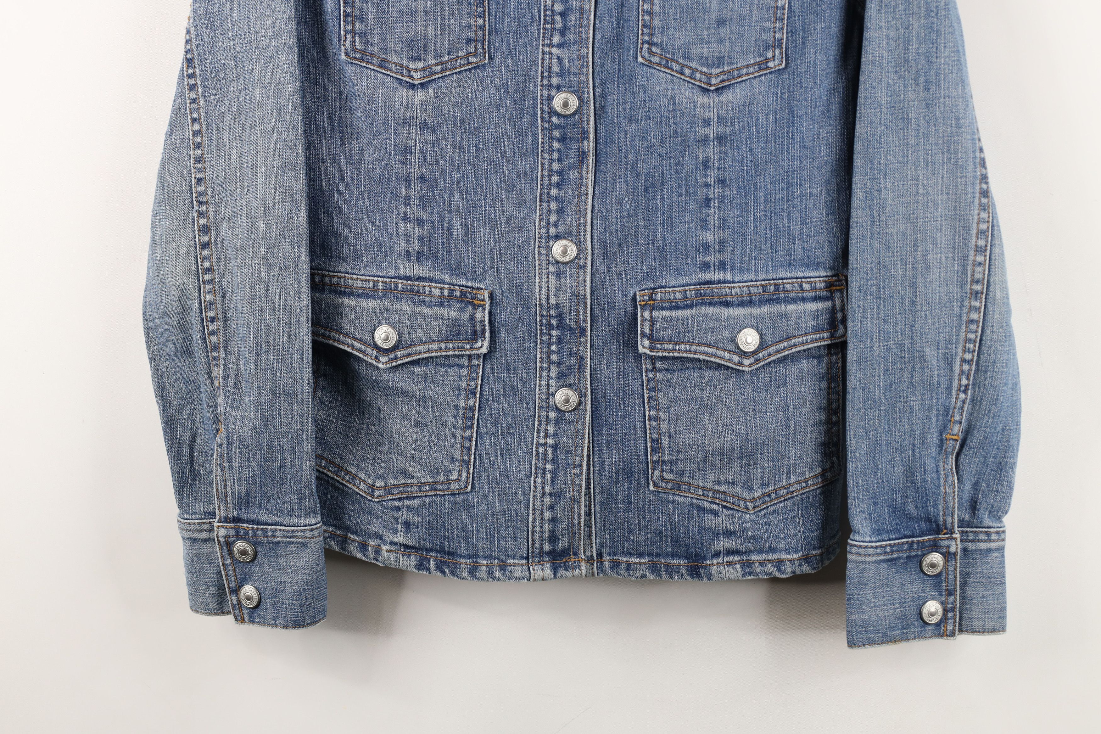 Gap Vintage Y2K 2003 Gap Stretch Western Denim Jean Jacket Size S / US 4 / IT 40 - 3 Thumbnail