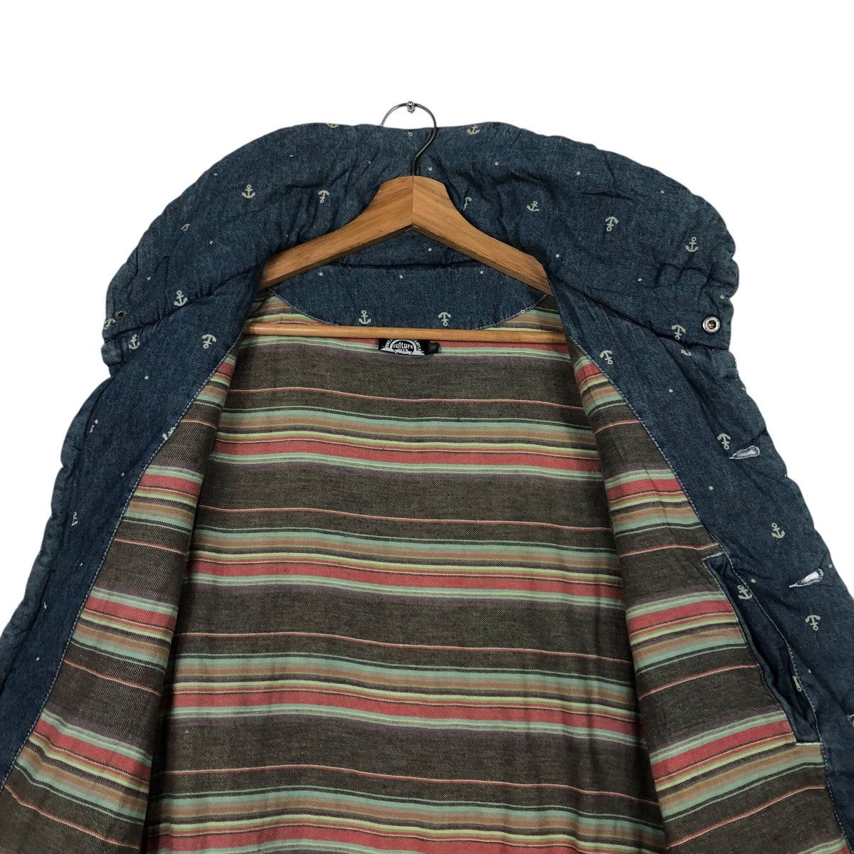 Hysteric Glamour 📌Vintage Biker Denim Vest Power To The People Punk Design Size US M / EU 48-50 / 2 - 15 Thumbnail