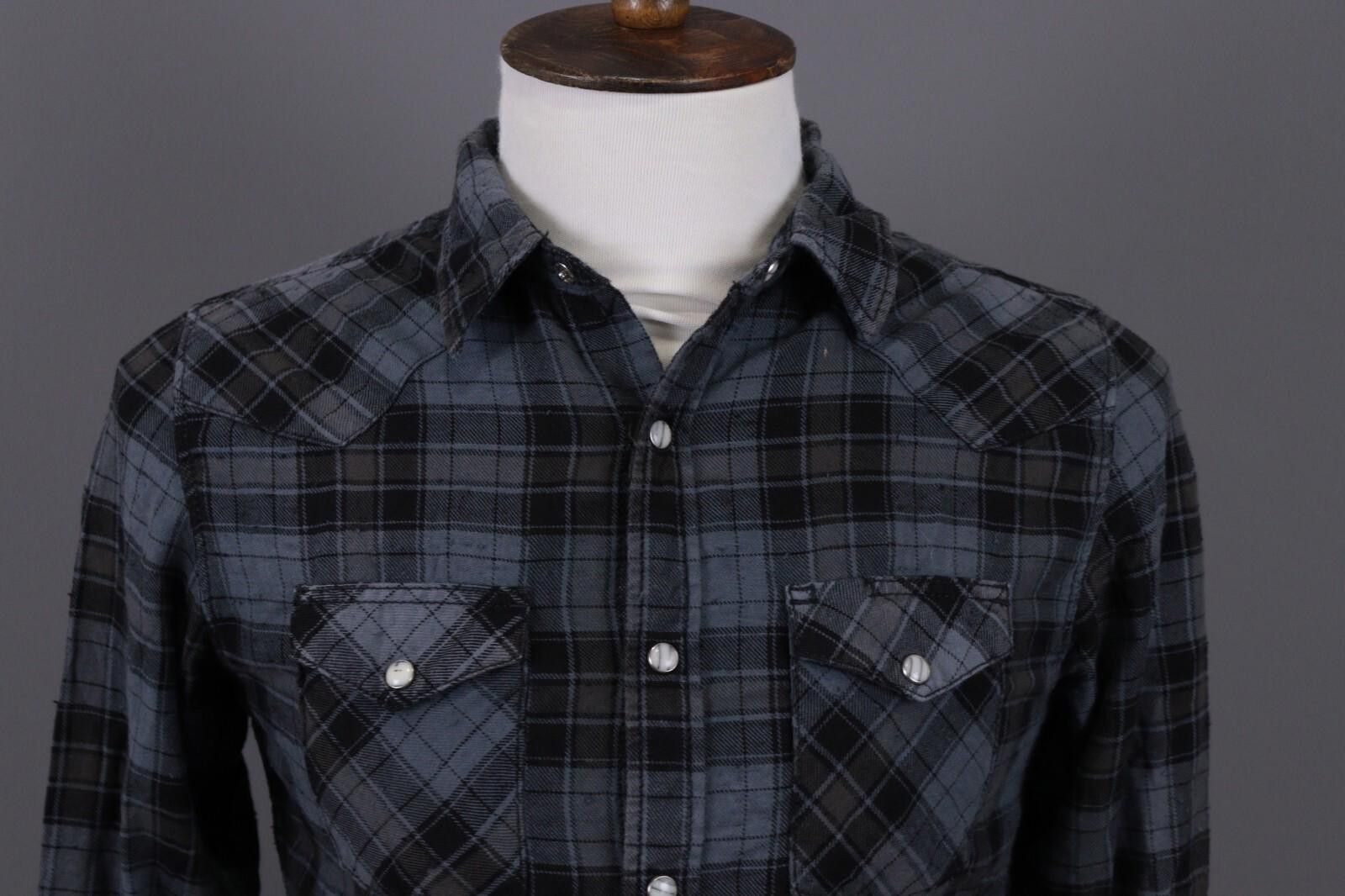 Edwin Edwin Blitz L/S Menphis Shirt Blue Check Shirt Size S Size US S / EU 44-46 / 1 - 2 Thumbnail
