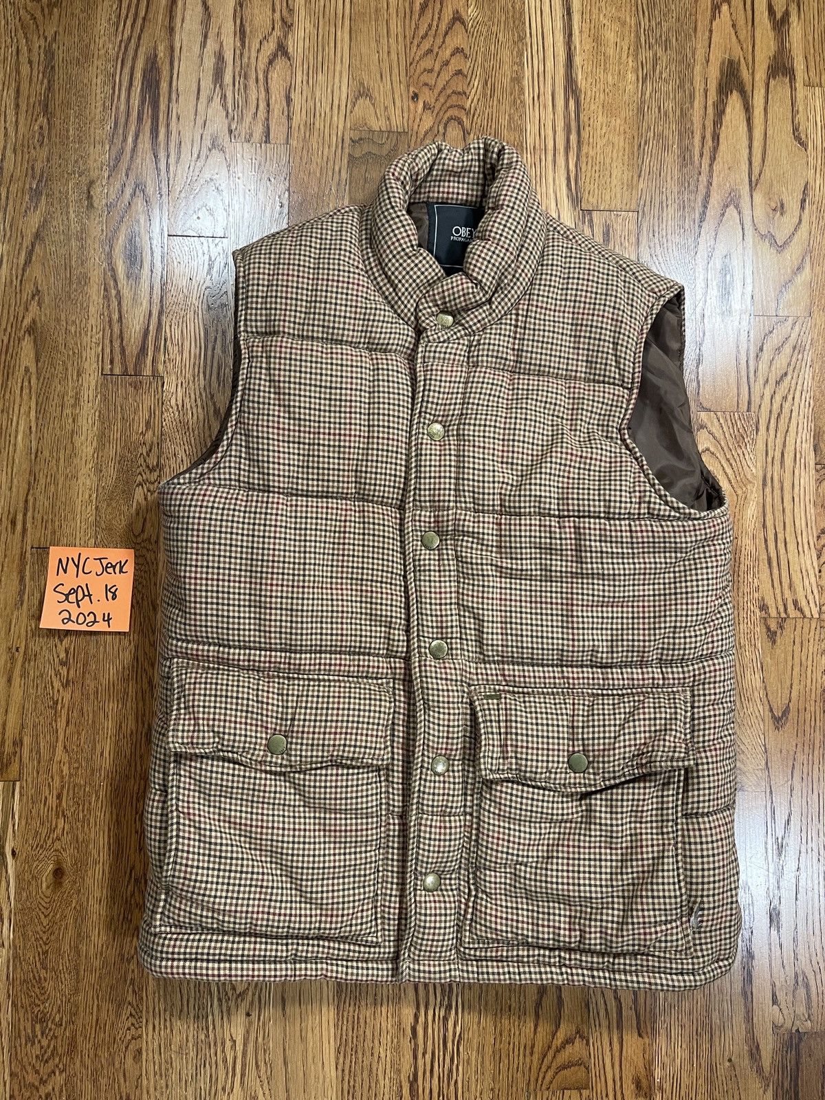 Obey Obey Propaganda Vest Plaid Multicolor Full Zip Men’s Size M Size US M / EU 48-50 / 2 - 2 Thumbnail