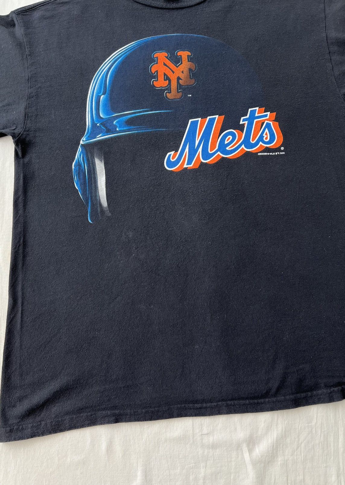 MLB Vintage 1998 New York Mets MLB Baseball Black T-shirt Size US L / EU 52-54 / 3 - 8 Thumbnail