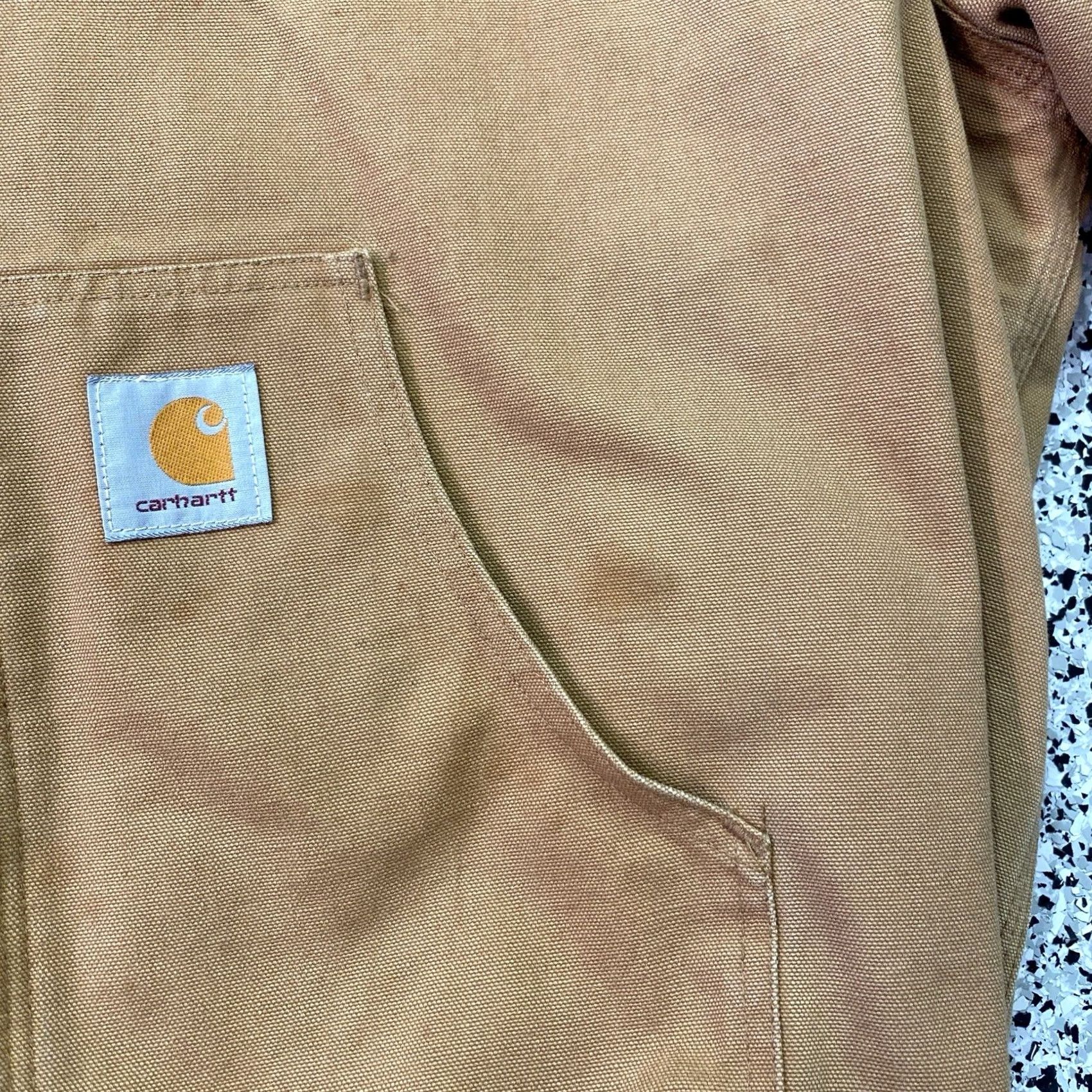 Carhartt VINTAGE Carhartt Brown Zip Up Jacket Hood Adult XL Made in USA Size US XL / EU 56 / 4 - 7 Thumbnail