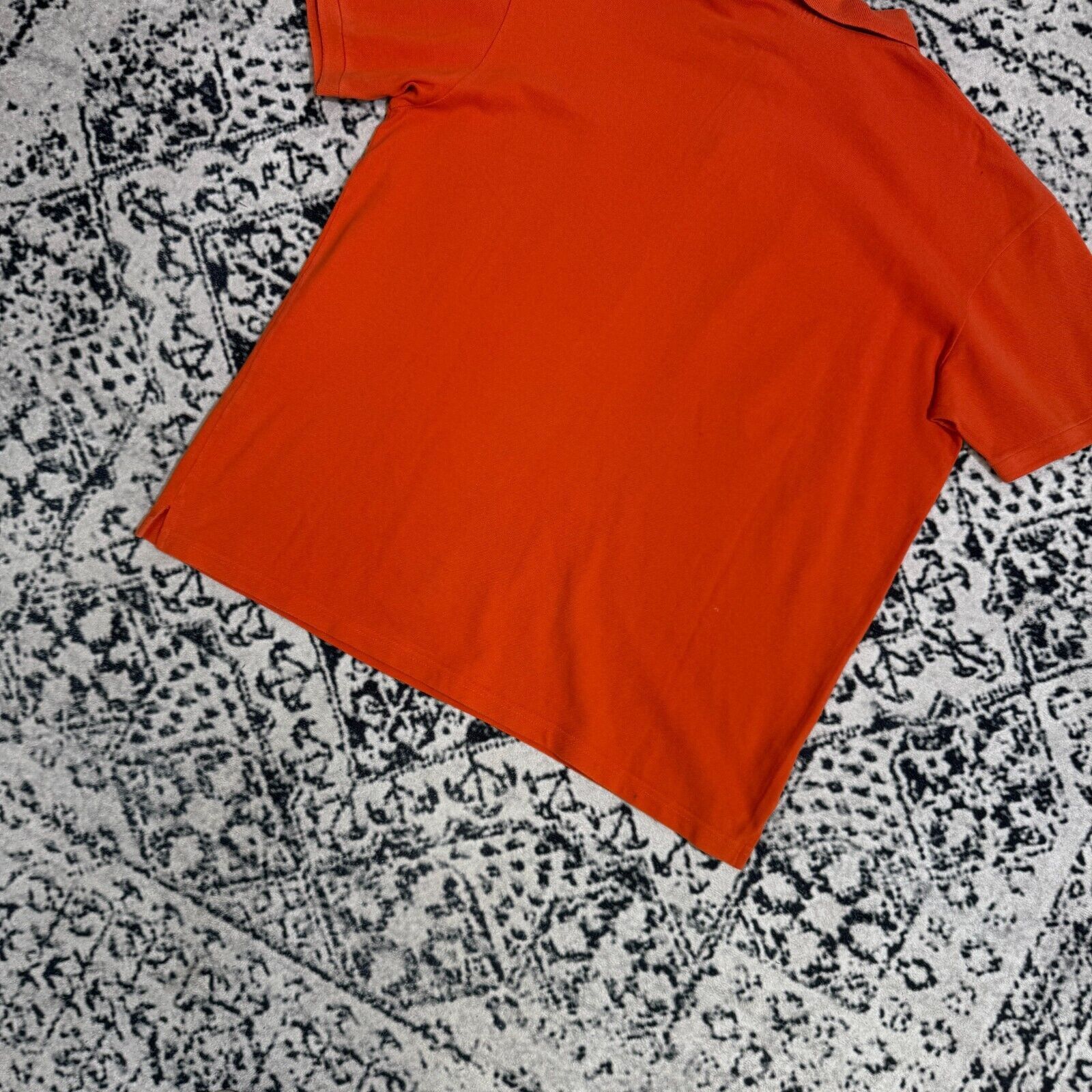 Ralph Lauren × Vintage Vintage Ralph Lauren Unisex Orange Cotton Polo Shirt Size XL Size US XL / EU 56 / 4 - 10 Thumbnail
