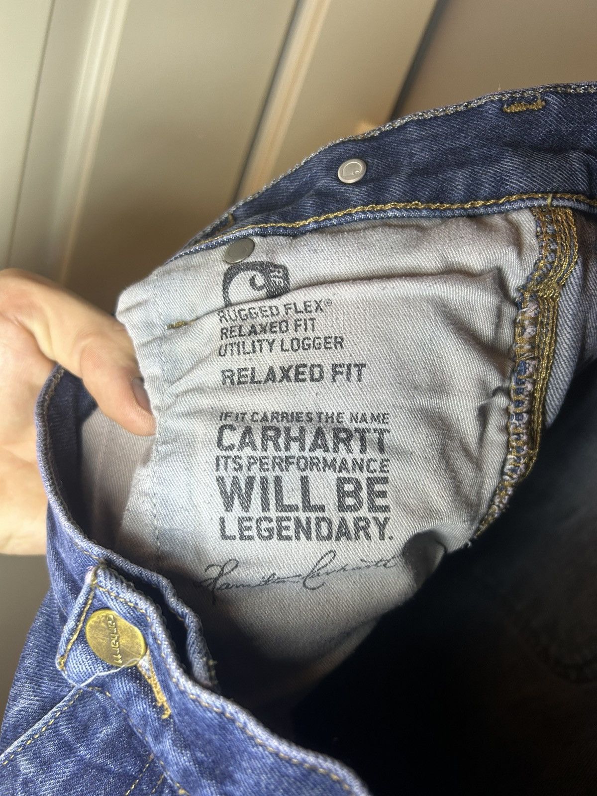 Carhartt × Vintage Carhartt Double Knee relaxed fit carpenter jeans Size US 42 / EU 58 - 7 Thumbnail