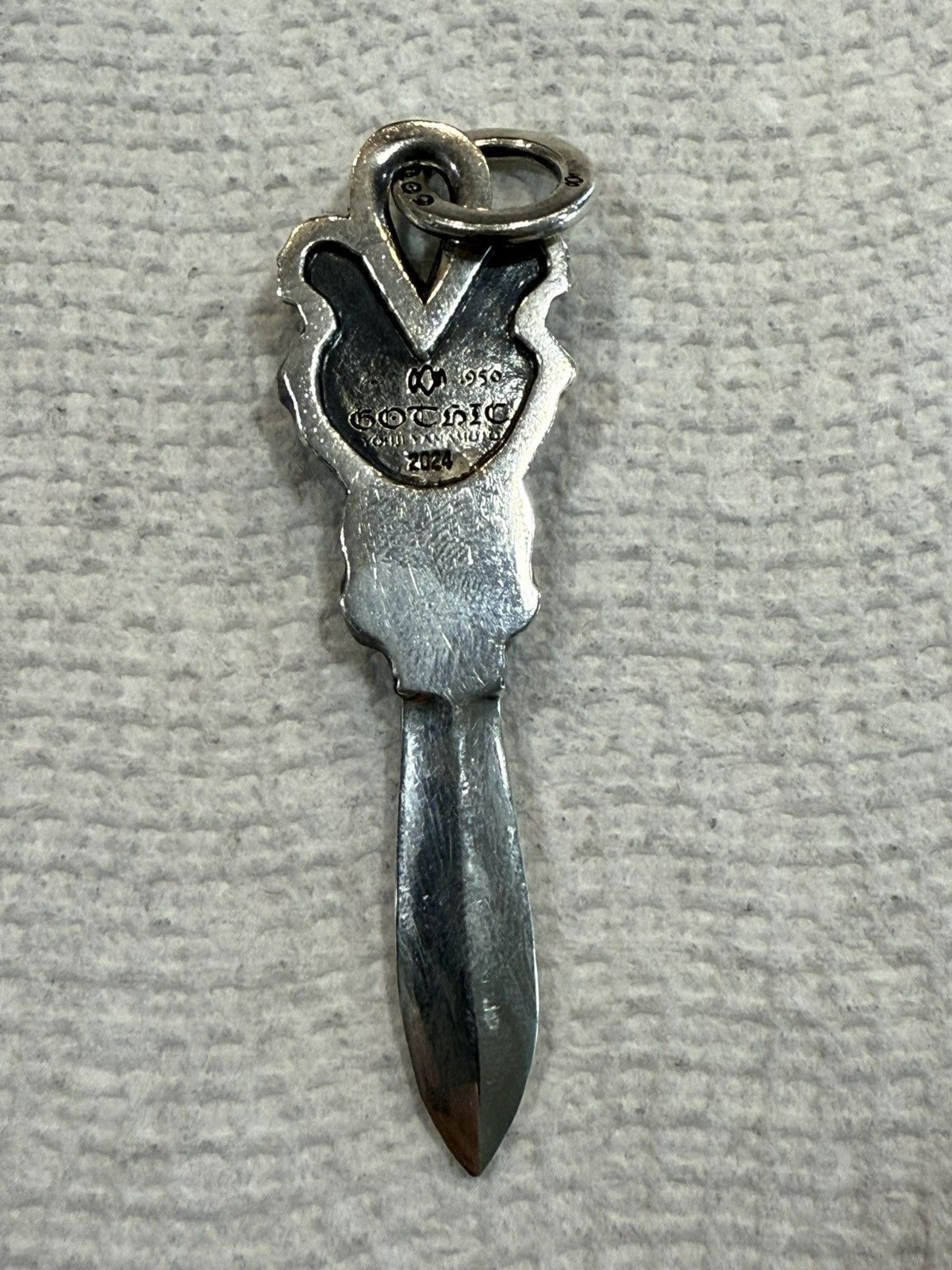 Yohji Yamamoto YOHJI YAMAMOTO GOTHIC SKULL DAGGER PENDANT + CHAIN Size ONE SIZE - 3 Thumbnail