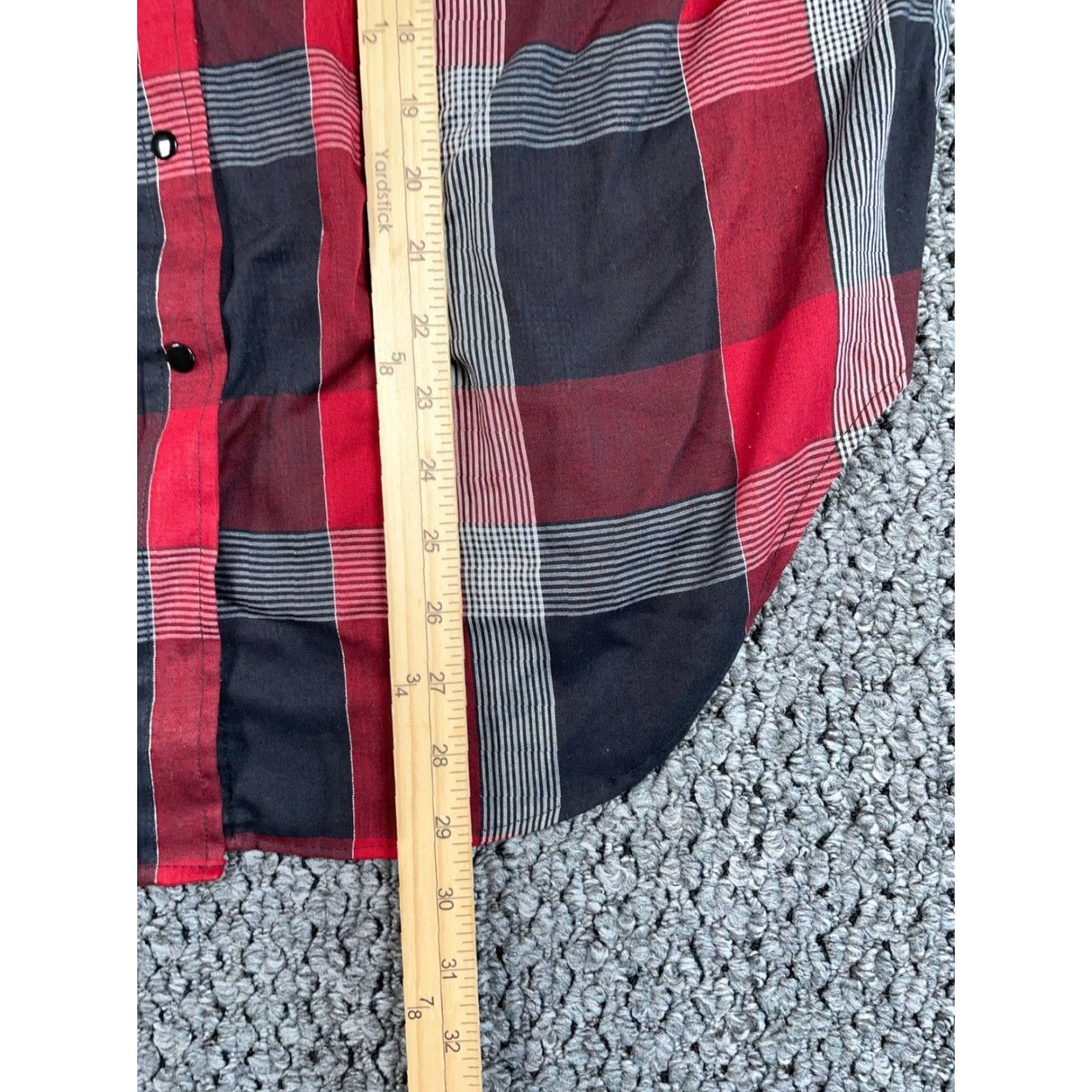 Vintage Vintage VTG Ranch Town Western Shirt Women’s XL Red Black Plaid Check USA Made Cowboy Size XL / US 12-14 / IT 48-50 - 7 Thumbnail