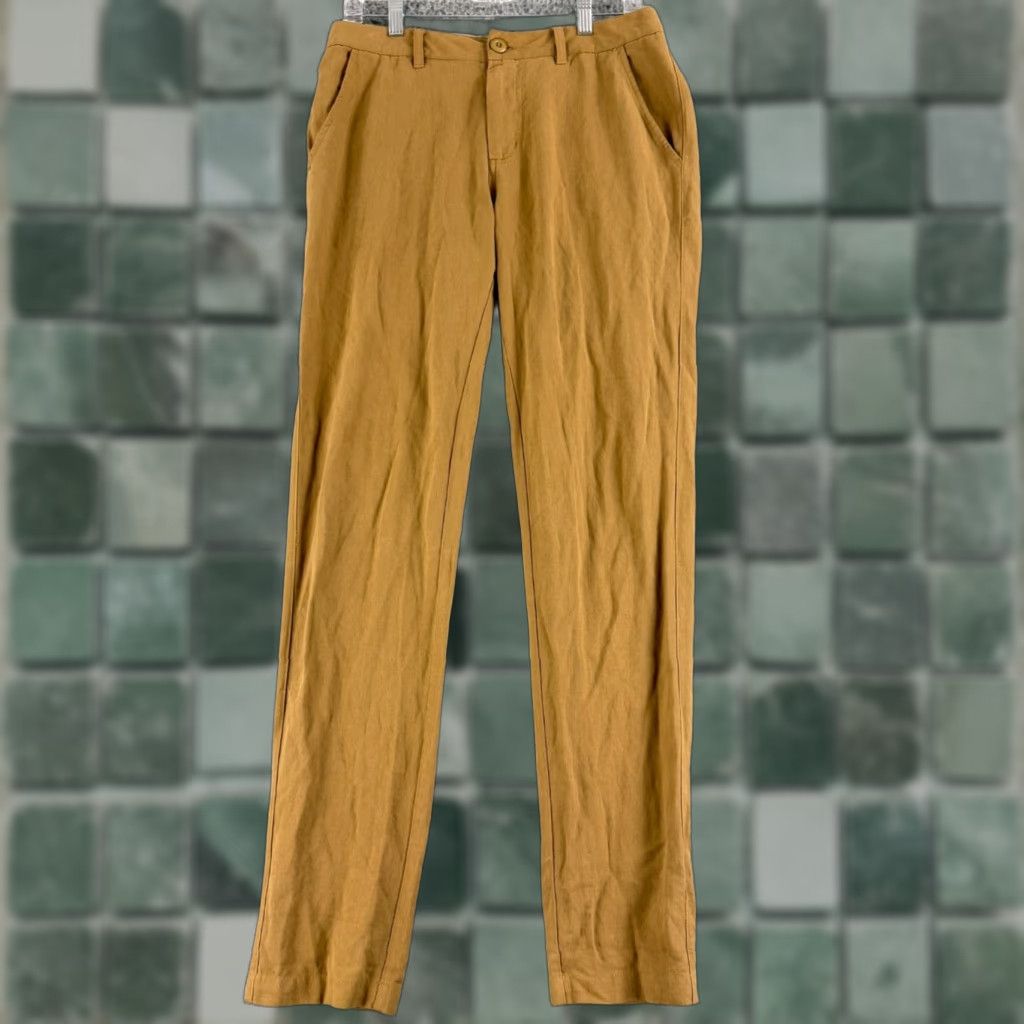 Vintage Bridge & Burn Pants Mens Size 30 Brown Cotton Linen Blend Straight Leg Casual Size US 30 / EU 46 - 1 Thumbnail