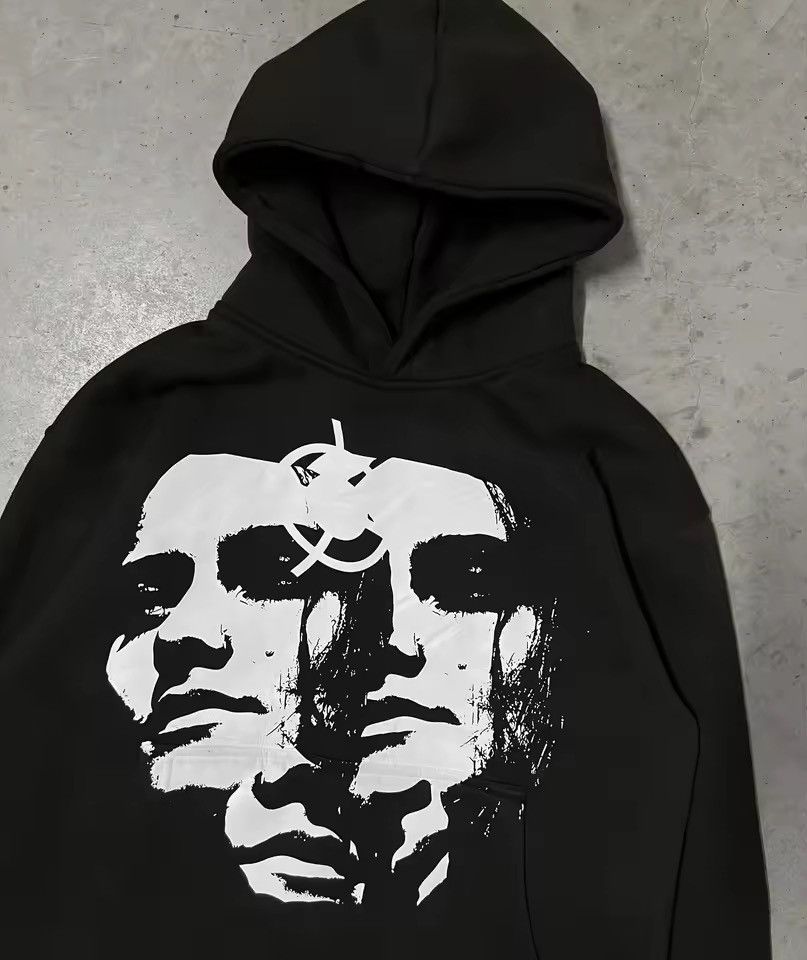 Other 2000s Vintage Streetwear Portrait Oversized Hoodie Size M / US 6-8 / IT 42-44 - 5 Thumbnail