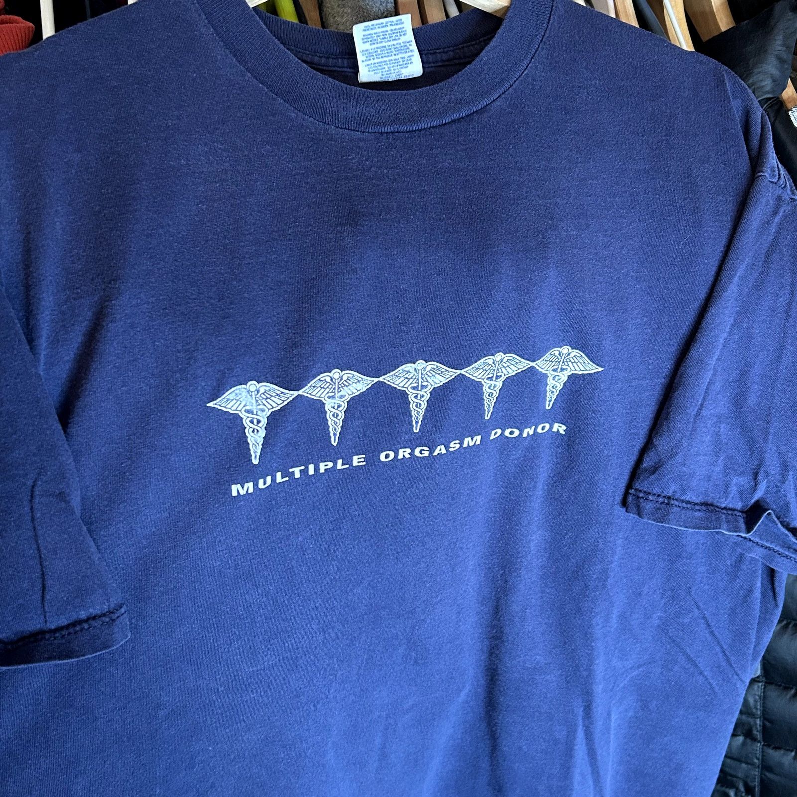 Jerzees Vintage Multiple Orgasm Donor T-Shirt XL Size US XL / EU 56 / 4 - 4 Thumbnail