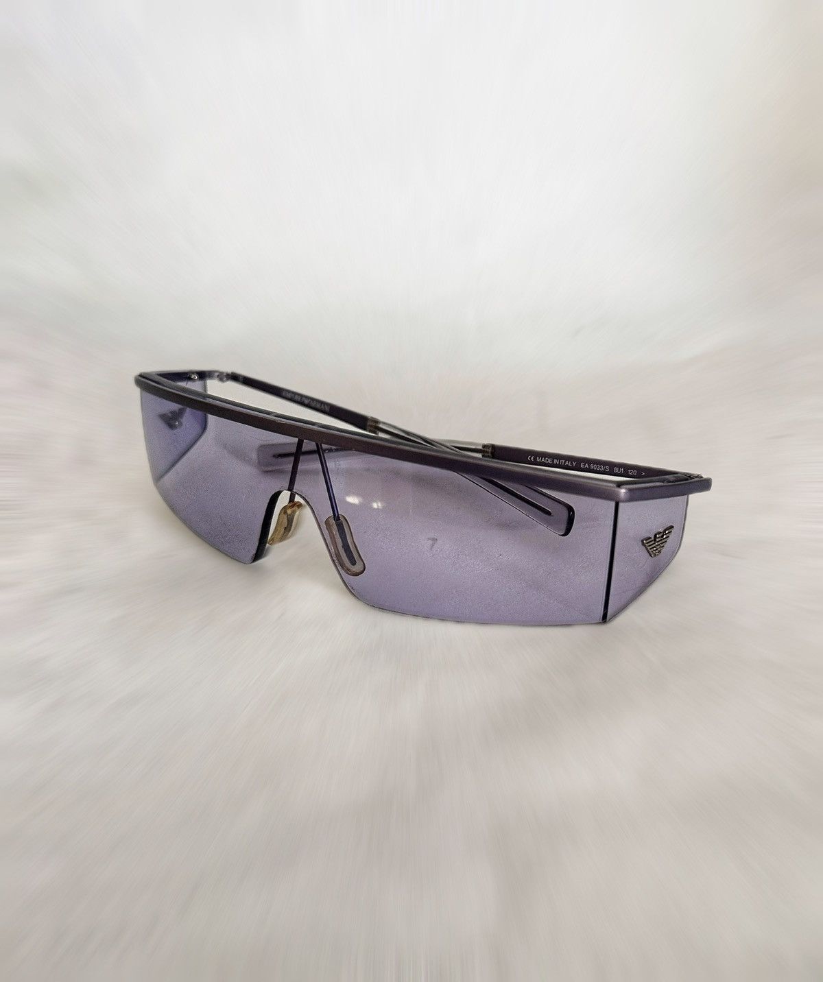 Emporio Armani Emporio Armani Futuristic Shield Sunglasses (Vintage) Size ONE SIZE - 1 Thumbnail