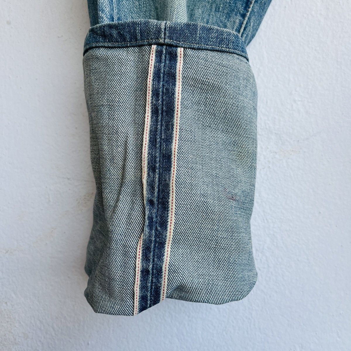 Levi's Vintage Levi's 502XX Big E Distressed Cut Selvedge Jeans J22 Size US 30 / EU 46 - 14 Thumbnail
