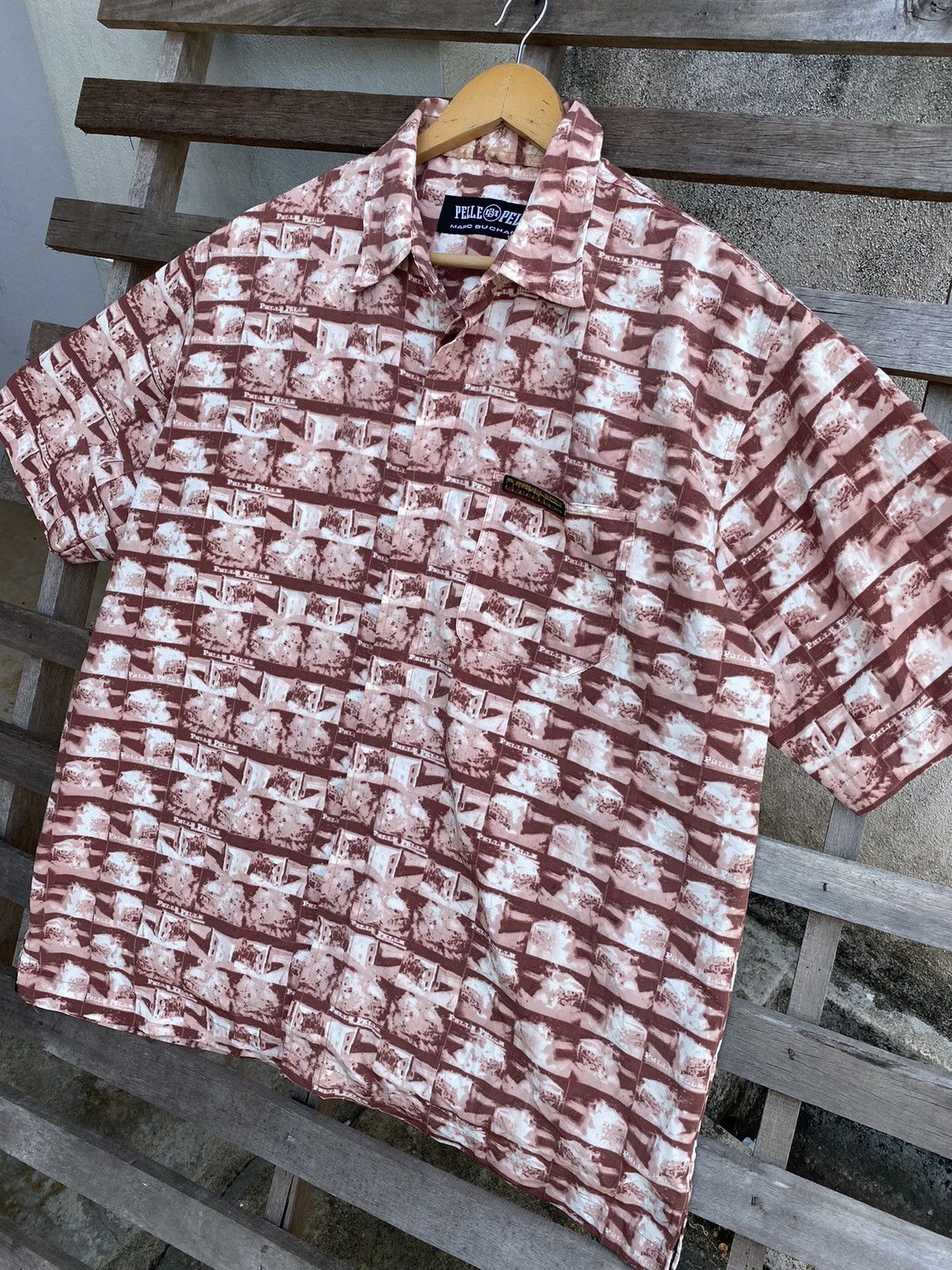 Pelle Pelle Vintage Pelle Pelle × Marc Buchanan Allover Print Shirt Size US M / EU 48-50 / 2 - 1 Thumbnail
