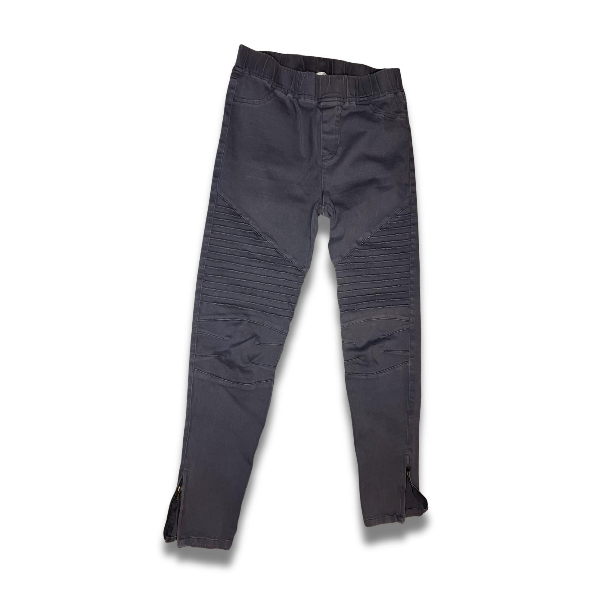 Other Umgee Washed Moto Jeggings With Ribbed Detailing & Zippered Size 26" / US 2 / IT 38 - 2 Thumbnail
