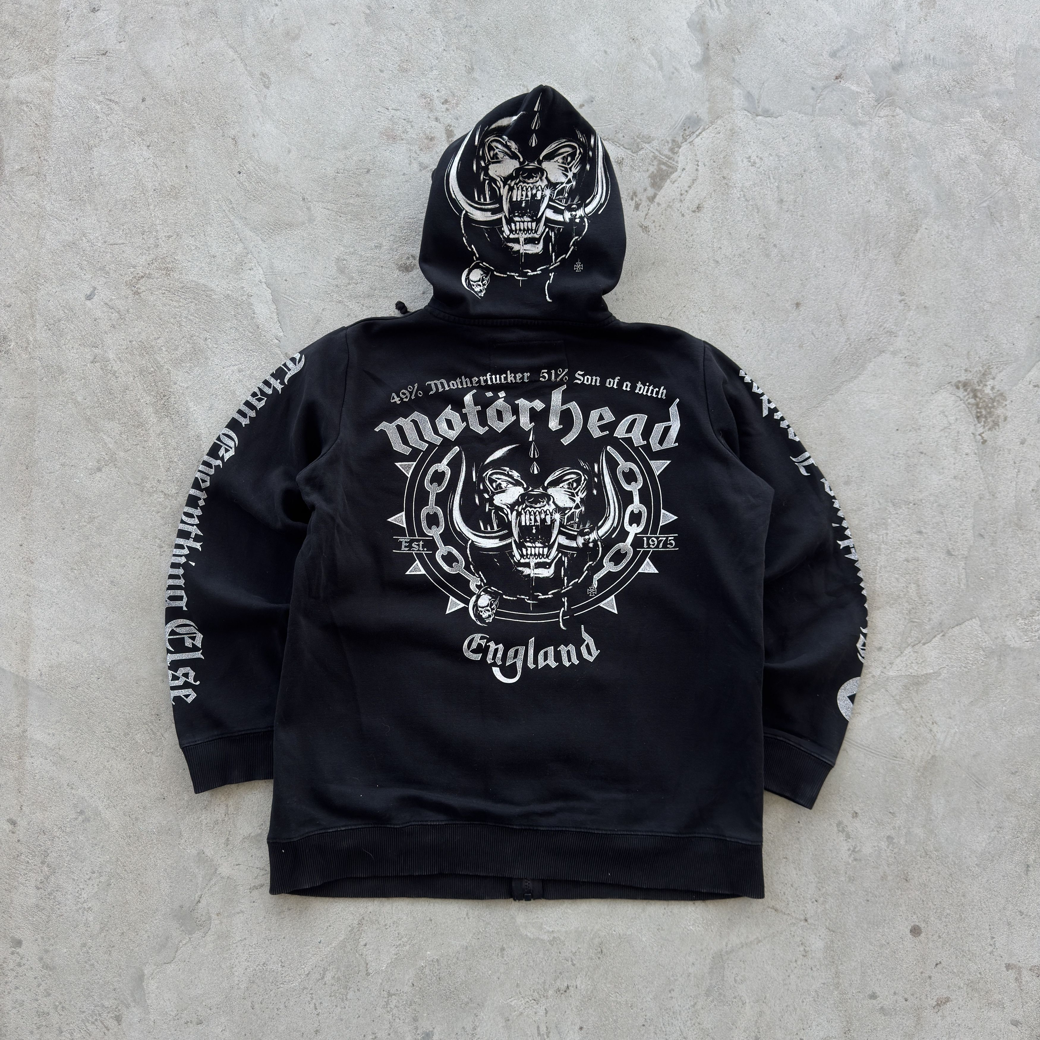 Vintage Motorhead England Signature Collection Full Zip Hoodie 3XL Size US M / EU 48-50 / 2 - 2 Thumbnail