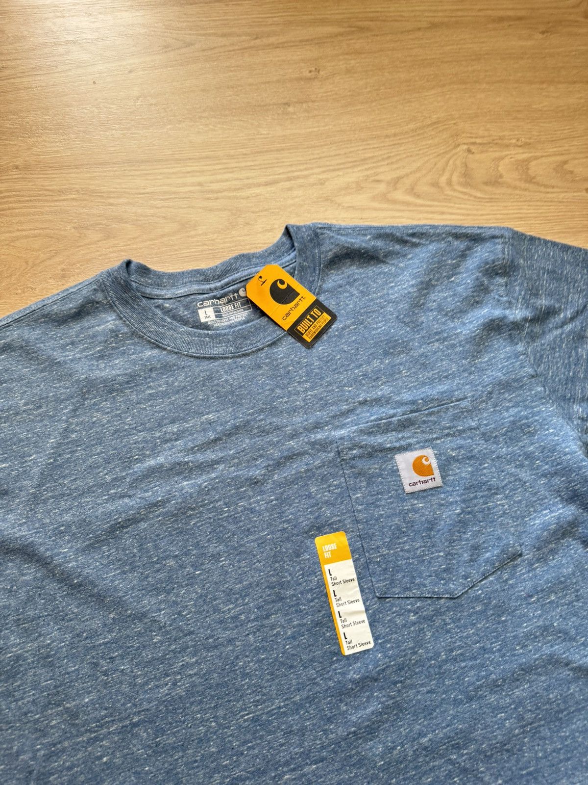 Carhartt Carhartt Loose Fit Tall Blue Pocket T-Shirt Size US XL / EU 56 / 4 - 2 Thumbnail
