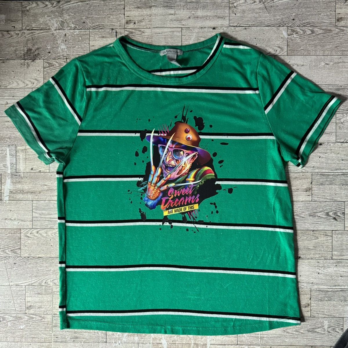 Vintage Freddy, Sweet Dreams, Y2K, Upcycled, Short Sleeve Tee Size M / US 6-8 / IT 42-44 - 13 Thumbnail