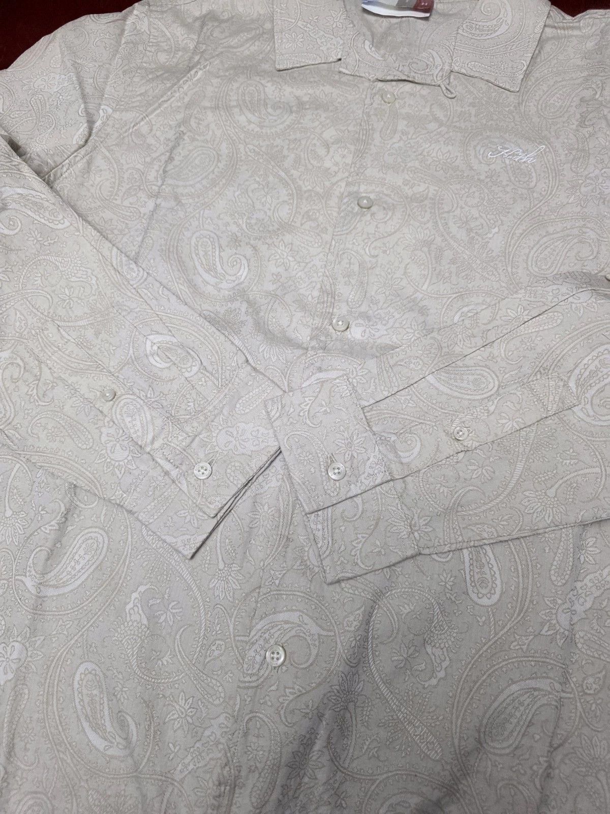 Kith Kith Paisley Jacquard Thompson Camp Collar Shirt Veil Color Size US L / EU 52-54 / 3 - 15 Thumbnail