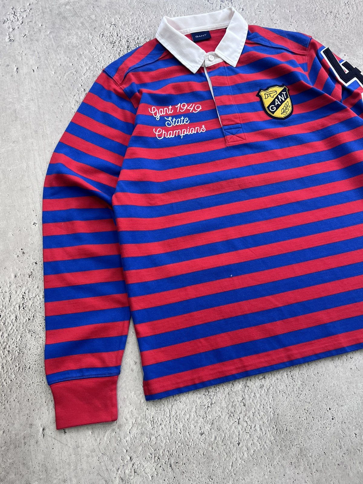 Gant × Vintage Vintage Gant Rugby Long Sleeve Polo RALPH 90s Size US XL / EU 56 / 4 - 2 Thumbnail
