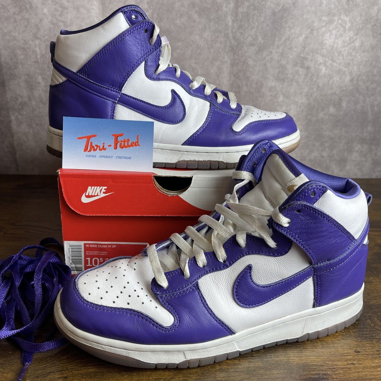 Nike Dunk High Varsity Purple Size 9M DC5382-100 Run