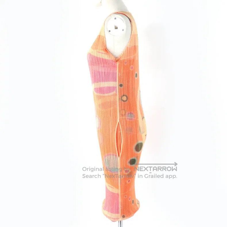 Issey Miyake Issey Miyake Orange Dress Size M / US 6-8 / IT 42-44 - 3 Thumbnail