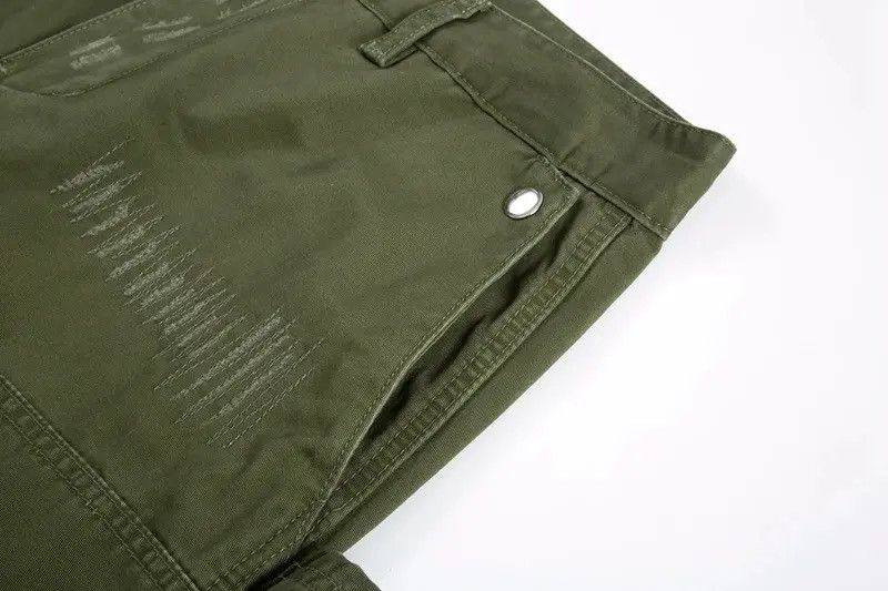 Japanese Brand Military green zipper utility flared cargo pants Size US 32 / EU 48 - 6 Thumbnail