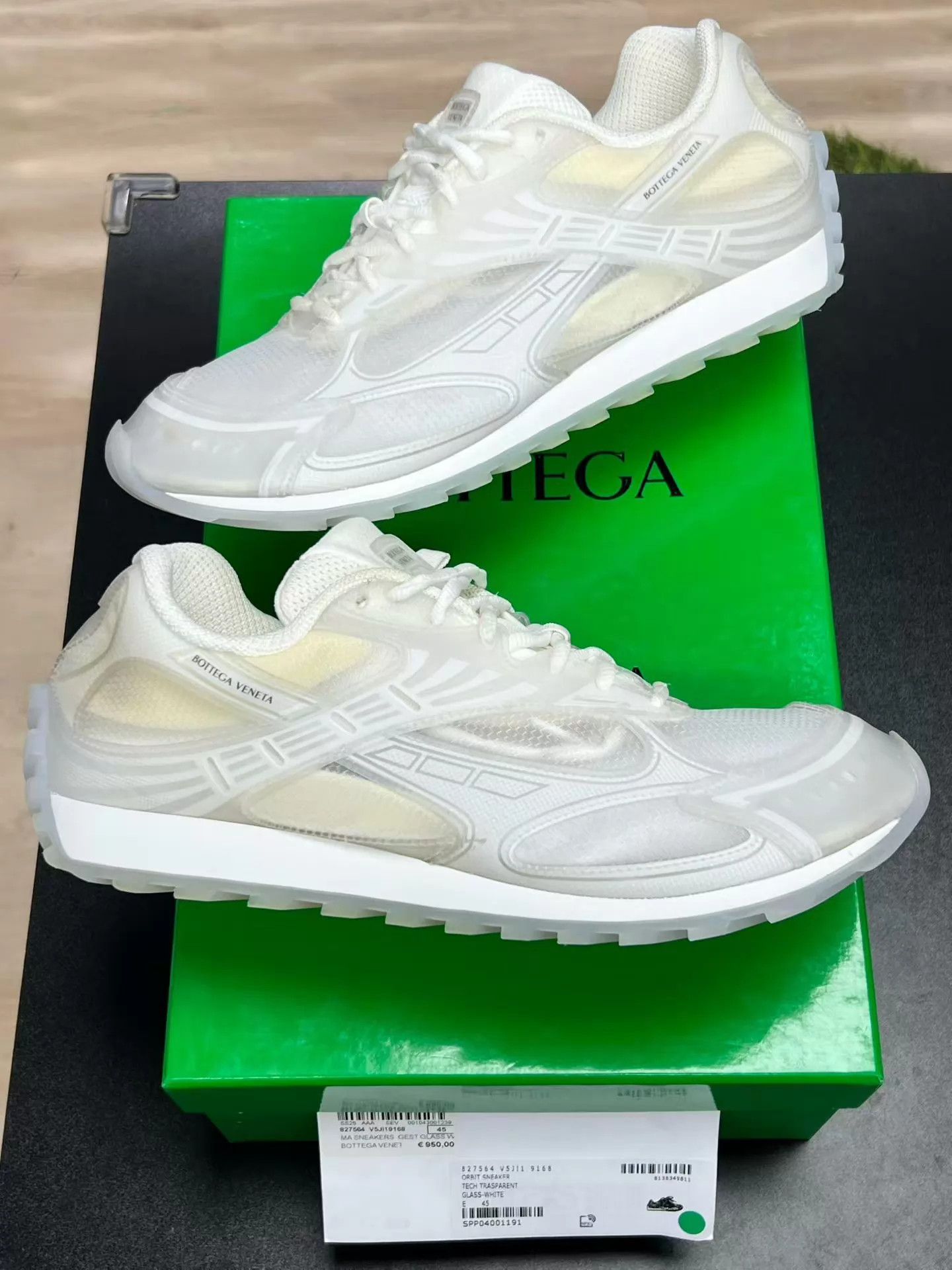 Bottega Veneta BV Orbit PU White 45 Vintage (Original Box, Rare) Size US 12 / EU 45 - 5 Thumbnail