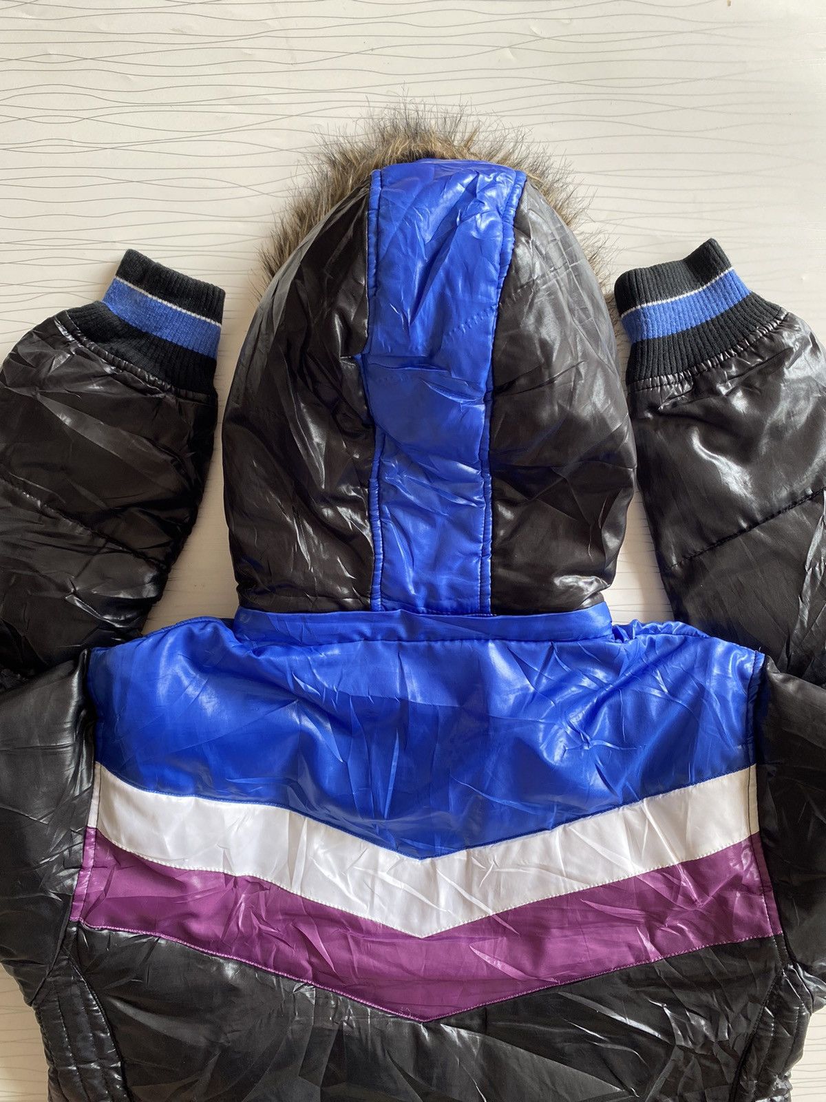 If Six Was Nine × Japanese Brand × Le Grande Bleu (L.G.B.) NYLAUS FAUX FUR HOODIE PUFFER JACKET Size US L / EU 52-54 / 3 - 20 Thumbnail
