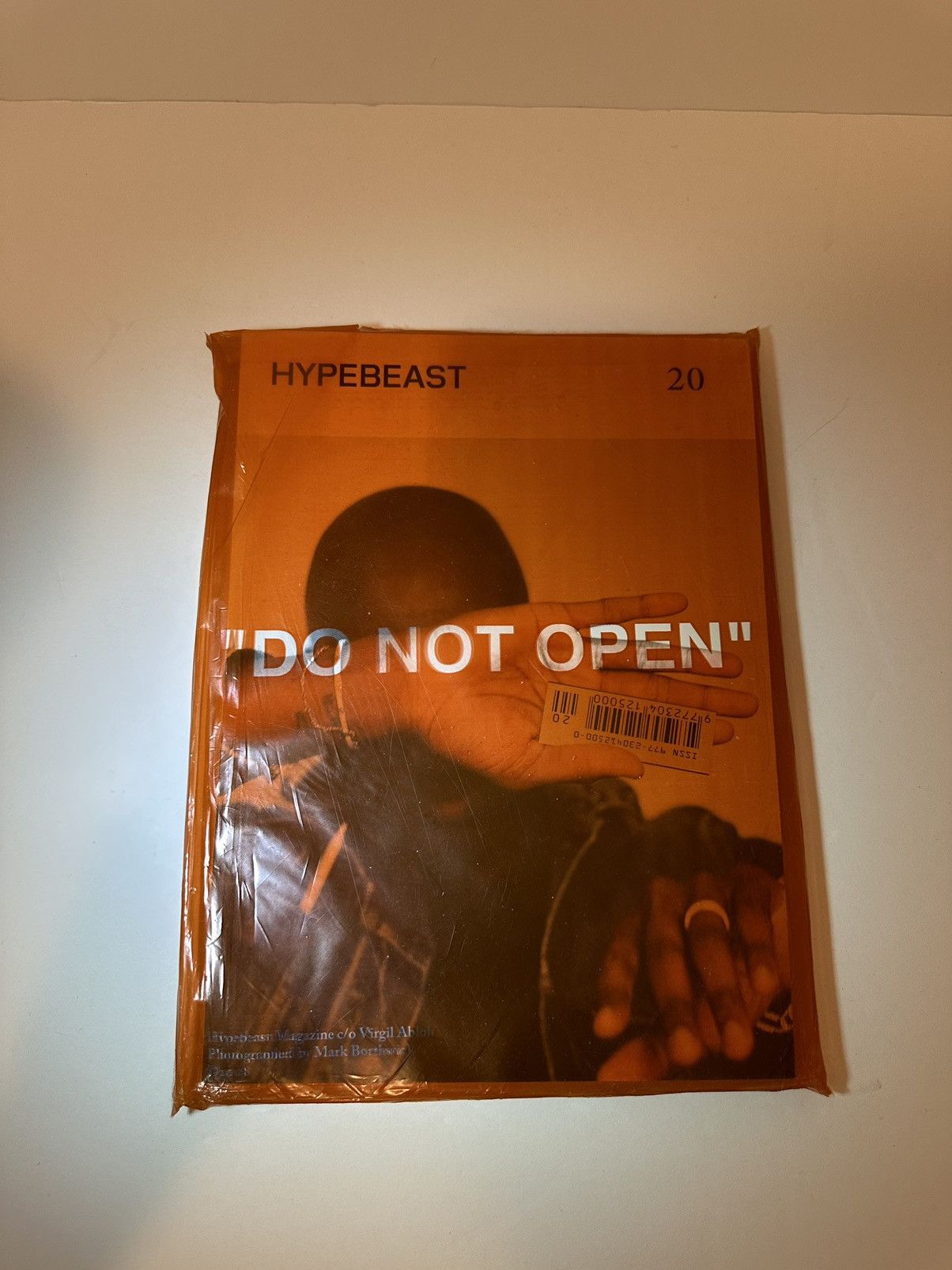 image of Hypebeast Magazine Virgil Abloh Off-White “Do Not Open” in Orange, Men's
