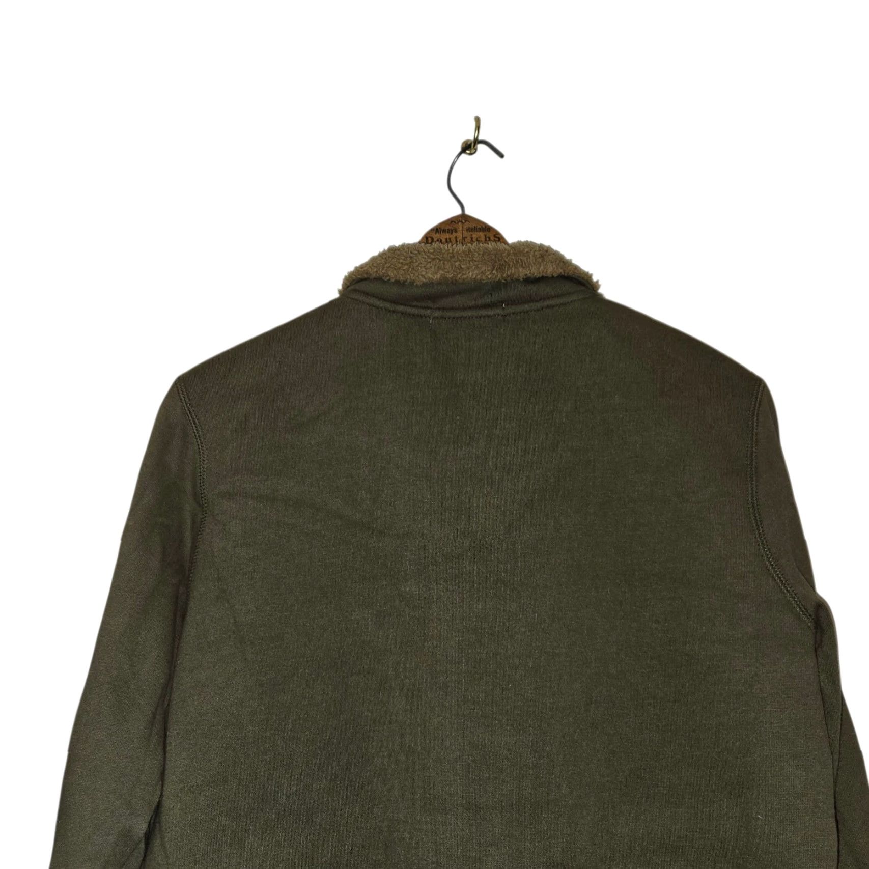 Orvis VINTAGE Orvis Cardigan Sweater Womens Small Green Fleece Lined Button Front Long Sleeve Ladies S Green Cardigan Womens Size S / US 4 / IT 40 - 6 Thumbnail