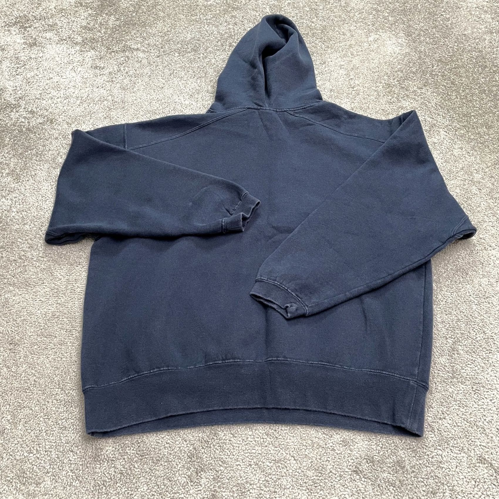 Adidas Adidas Graphic Hoodie Sweatshirt Mens Large Navy Blue Drawstring Casual Outdoor Size US L / EU 52-54 / 3 - 2 Thumbnail