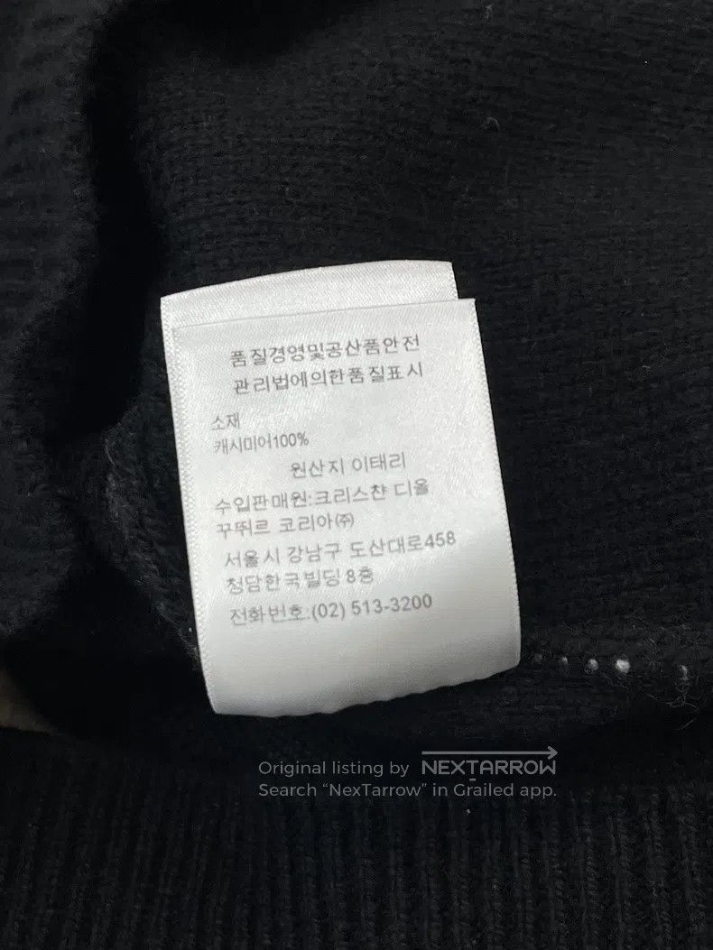 Dior Dior Black back tassel letter logo 8-character cashmere sw Size XS / US 0-2 / IT 36-38 - 6 Thumbnail