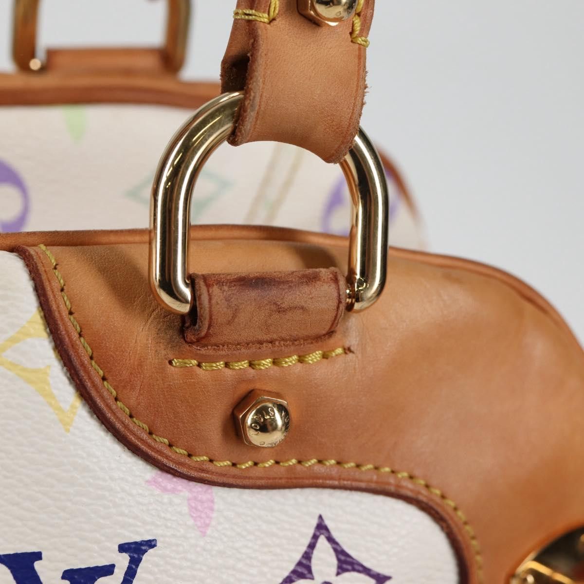 Louis Vuitton LOUIS VUITTON Monogram Multicolor Claudia Hand Bag White Size ONE SIZE - 3 Thumbnail